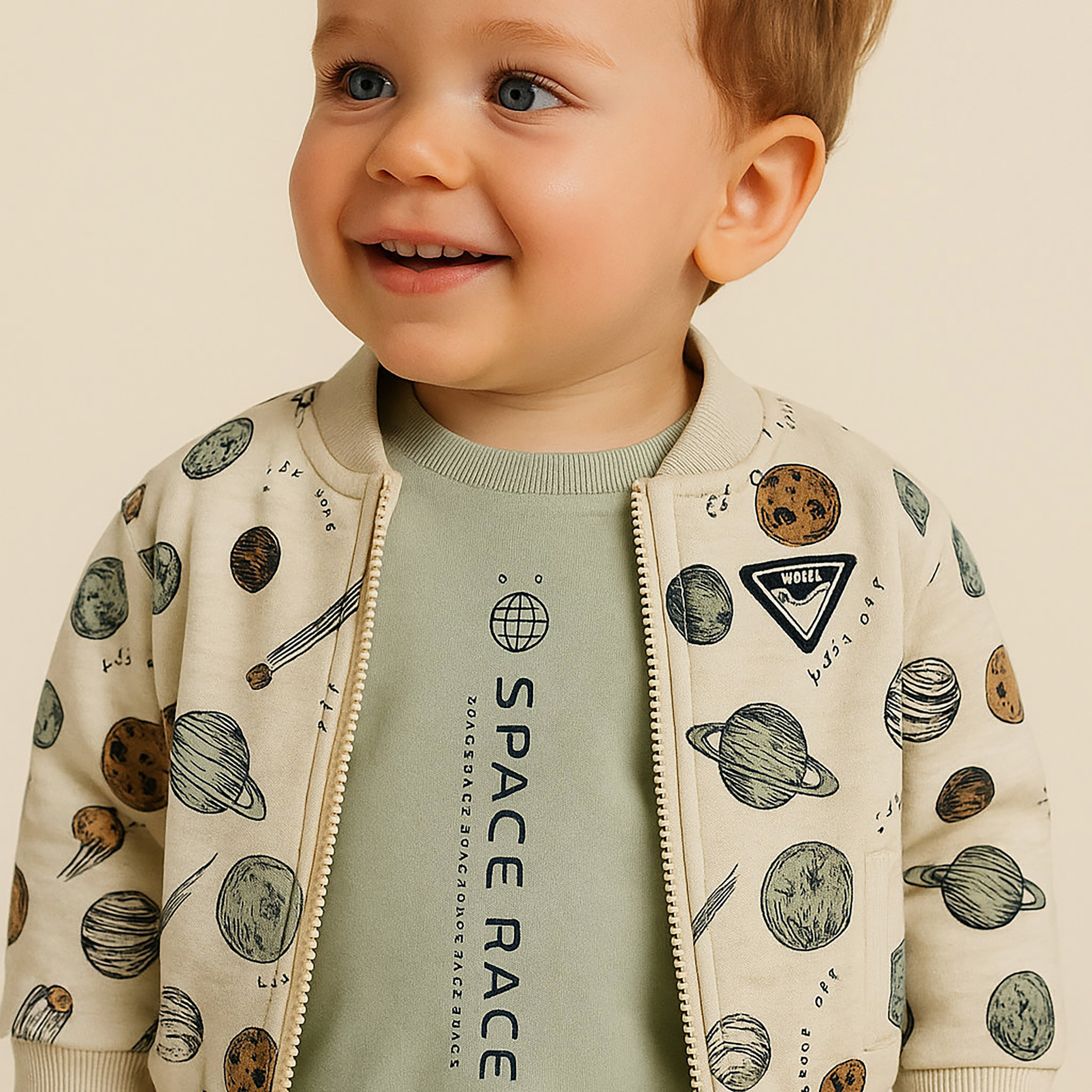 Dirkje 3-Piece Space Race Printed Cardigan, Trousers & Jacket Sets-baby-boys-clothing-winterwear-setsandcoords-image-6