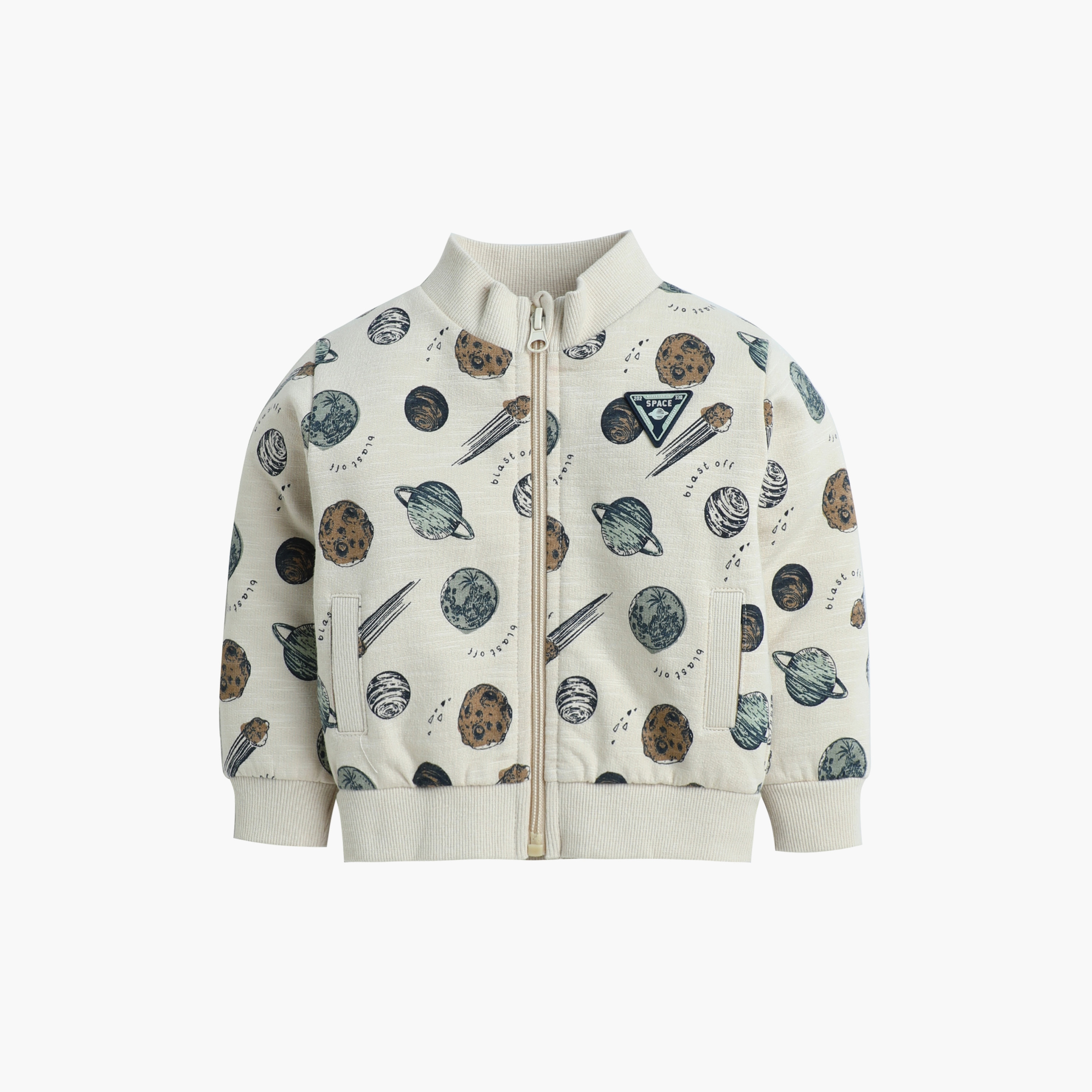 Dirkje 3-Piece Space Race Printed Cardigan, Trousers & Jacket Sets-baby-boys-clothing-winterwear-setsandcoords-image-7