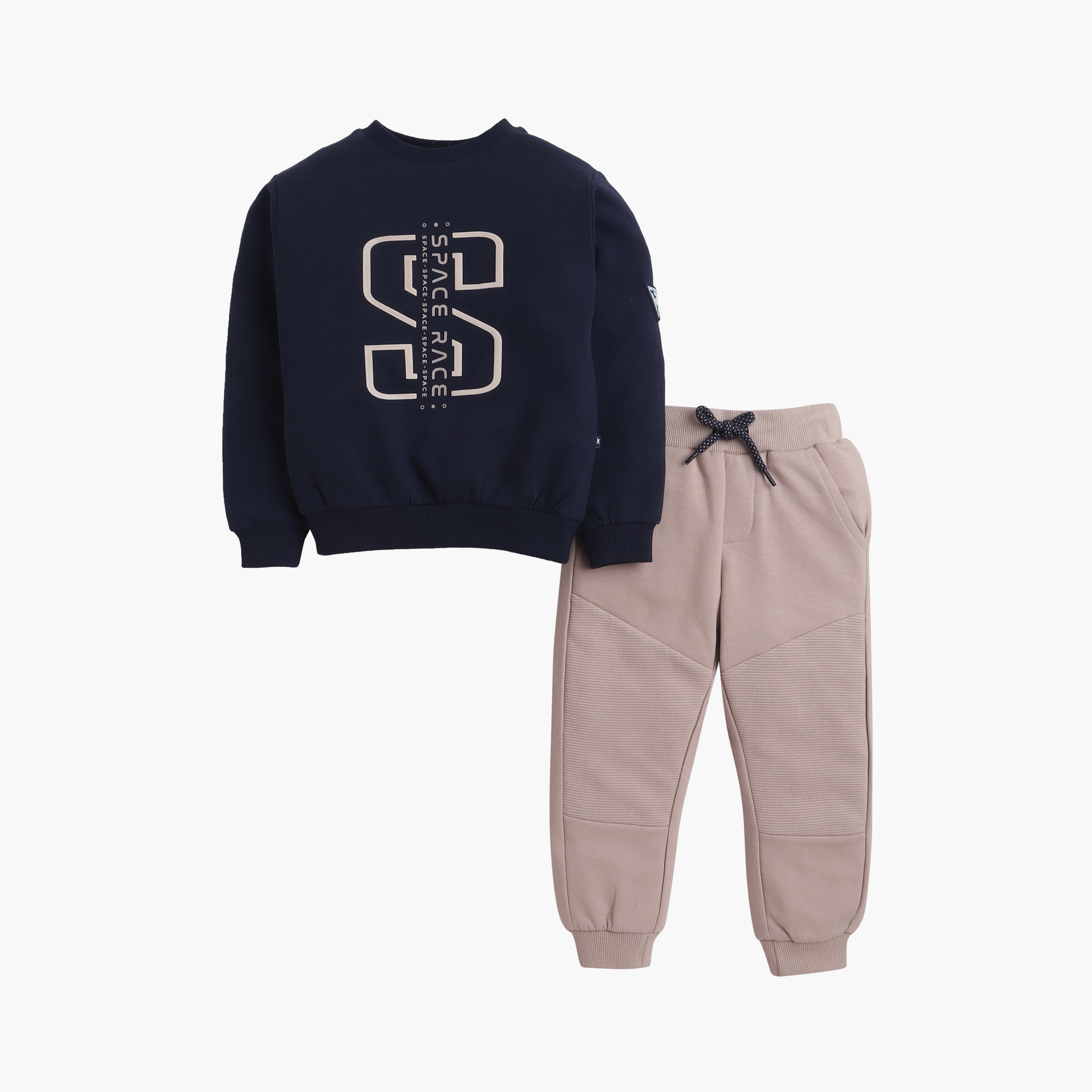 Dirkje 2-Piece Space Race Printed Sweatshirt & Jogger Sets-baby-boys-clothing-winterwear-setsandcoords-image-2