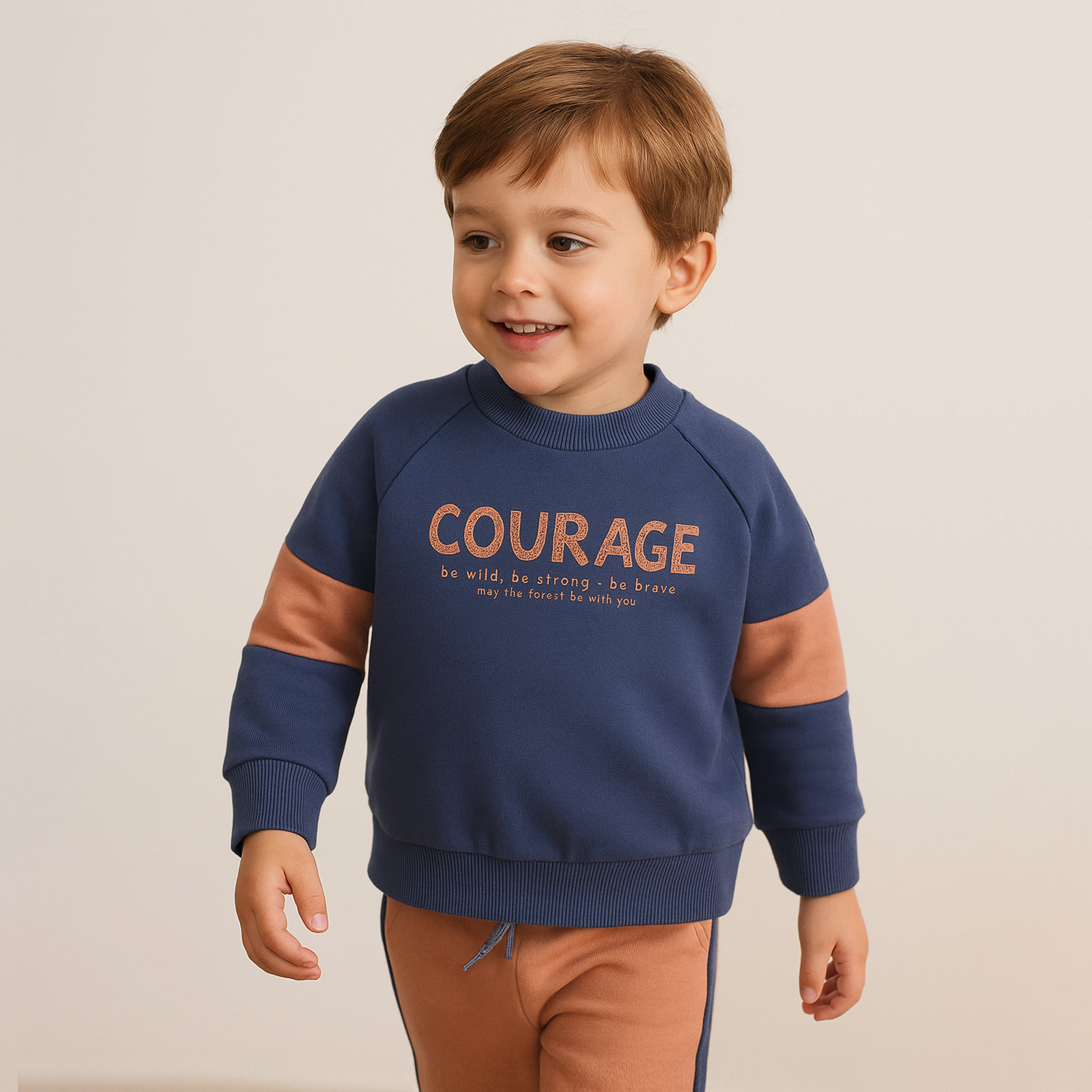 Dirkje 2-Piece Courage Printed Sweatshirt & Jogger Sets-boys-clothing-setsandcoords-image-4