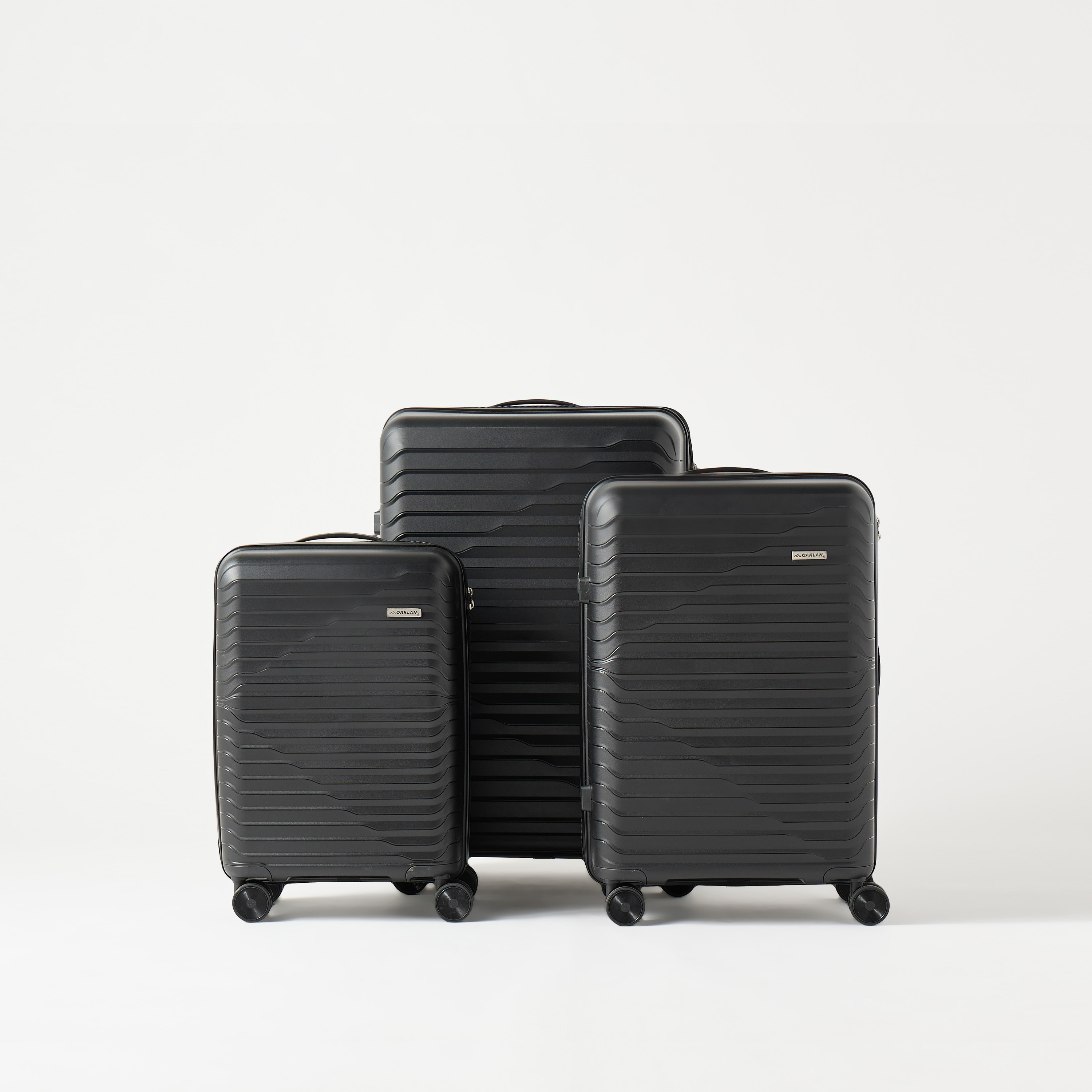 مجموعة شنط ترولي صلبة بارزة الملمس 3 قطع من أوكلان من شو إكسبريس-travel-luggagesandbags-luggage-image-1