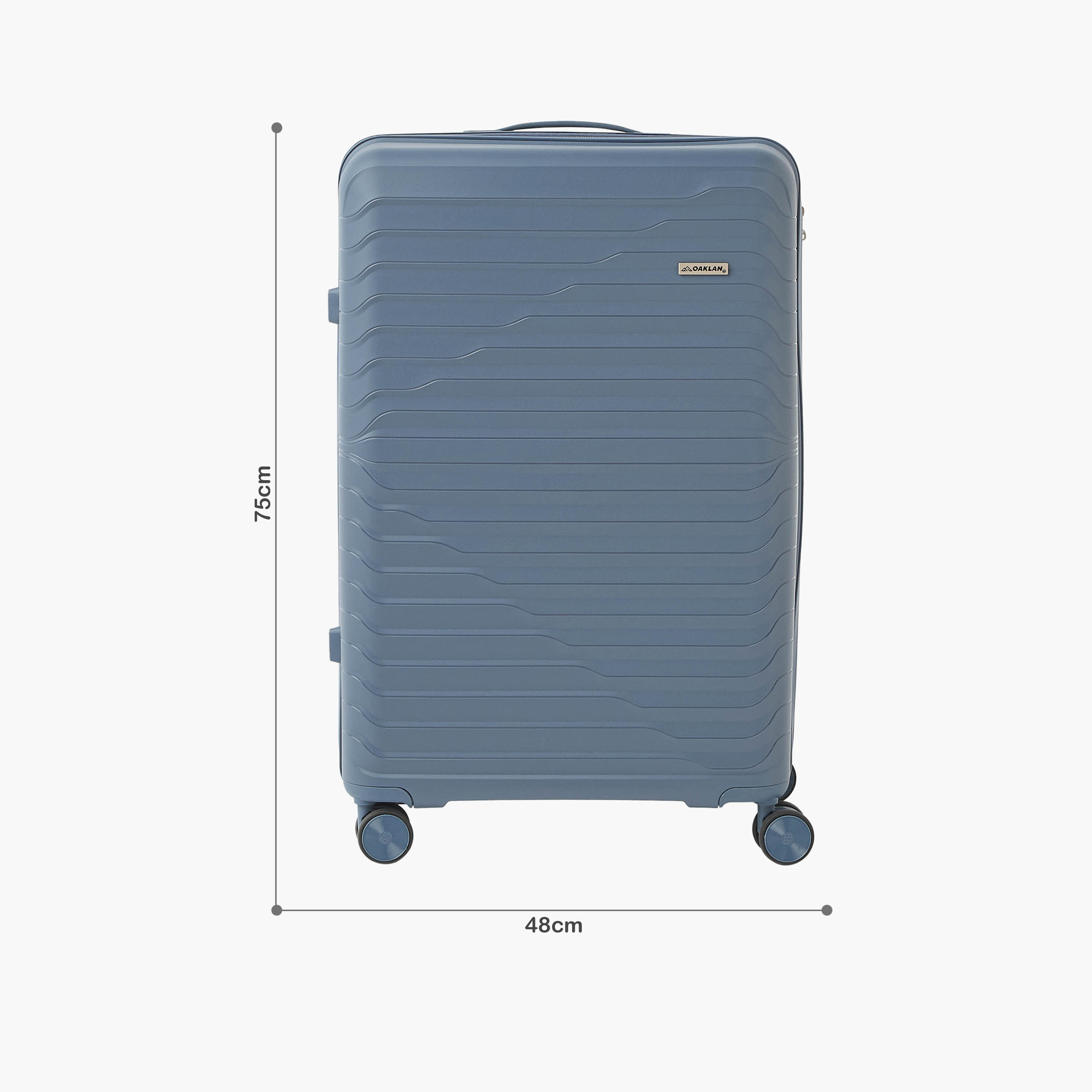 Oaklan by Shoexpress Textured 3-Piece Hardcase Trolley Bag Set-travel-luggagesandbags-luggage-image-2