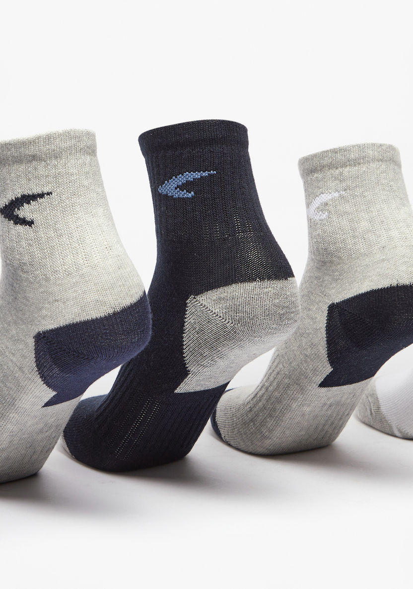 Dash Textured Crew Length Socks - Set of 5-Boy%27s Socks-image-1