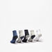 Dash Textured Crew Length Socks - Set of 5-Boy%27s Socks-thumbnail-2