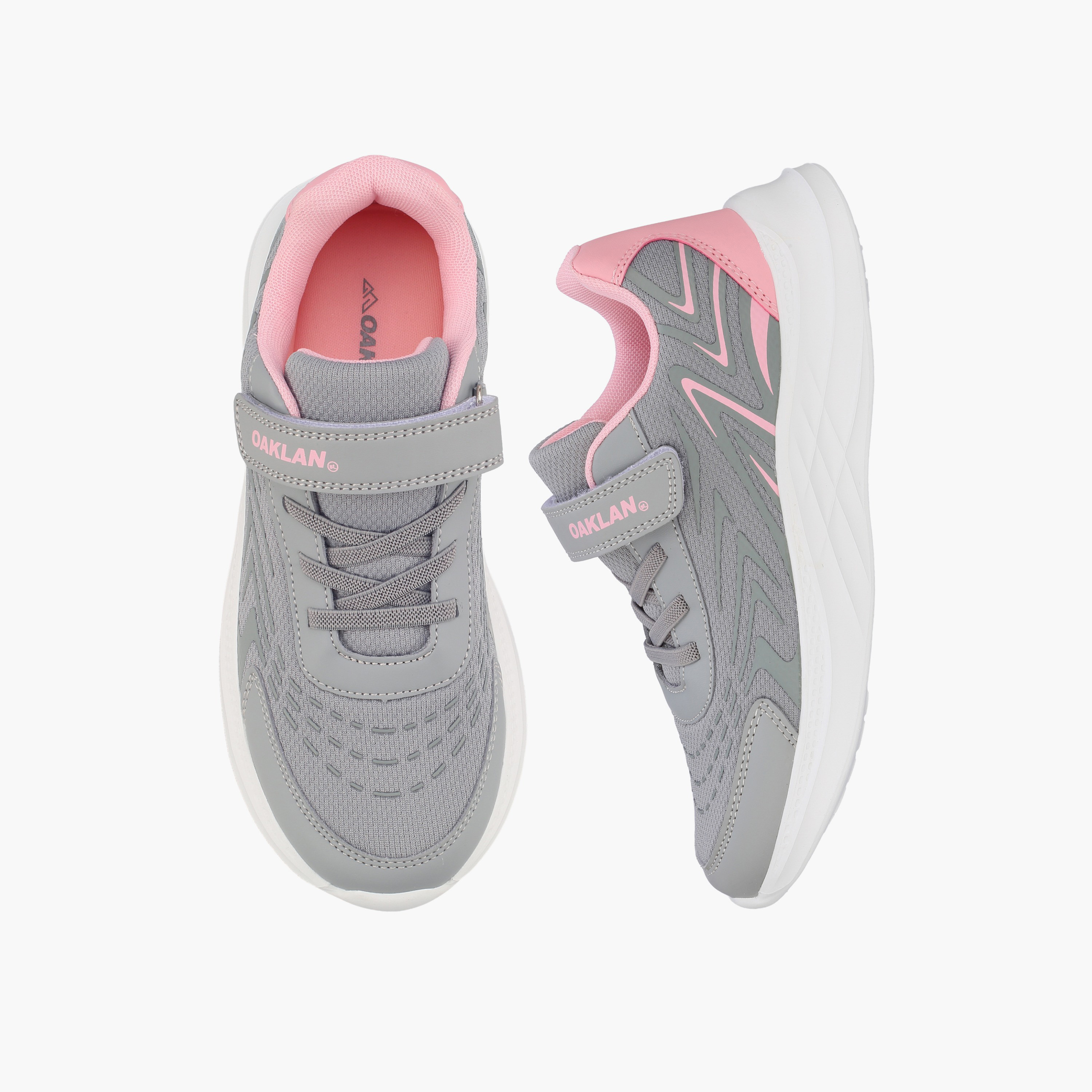 Oaklan by Shoexpress Girls Hook & Loop Running Shoes-sports-girls-shoes-image-6
