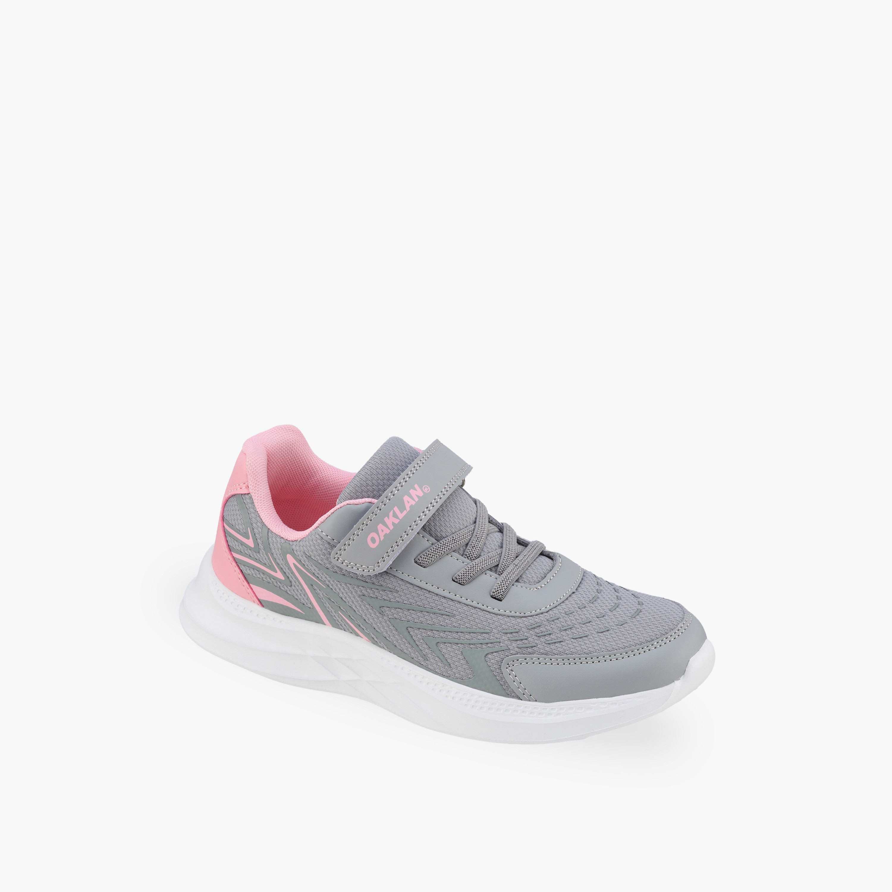 Oaklan by Shoexpress Girls Hook & Loop Running Shoes-sports-girls-shoes-image-7