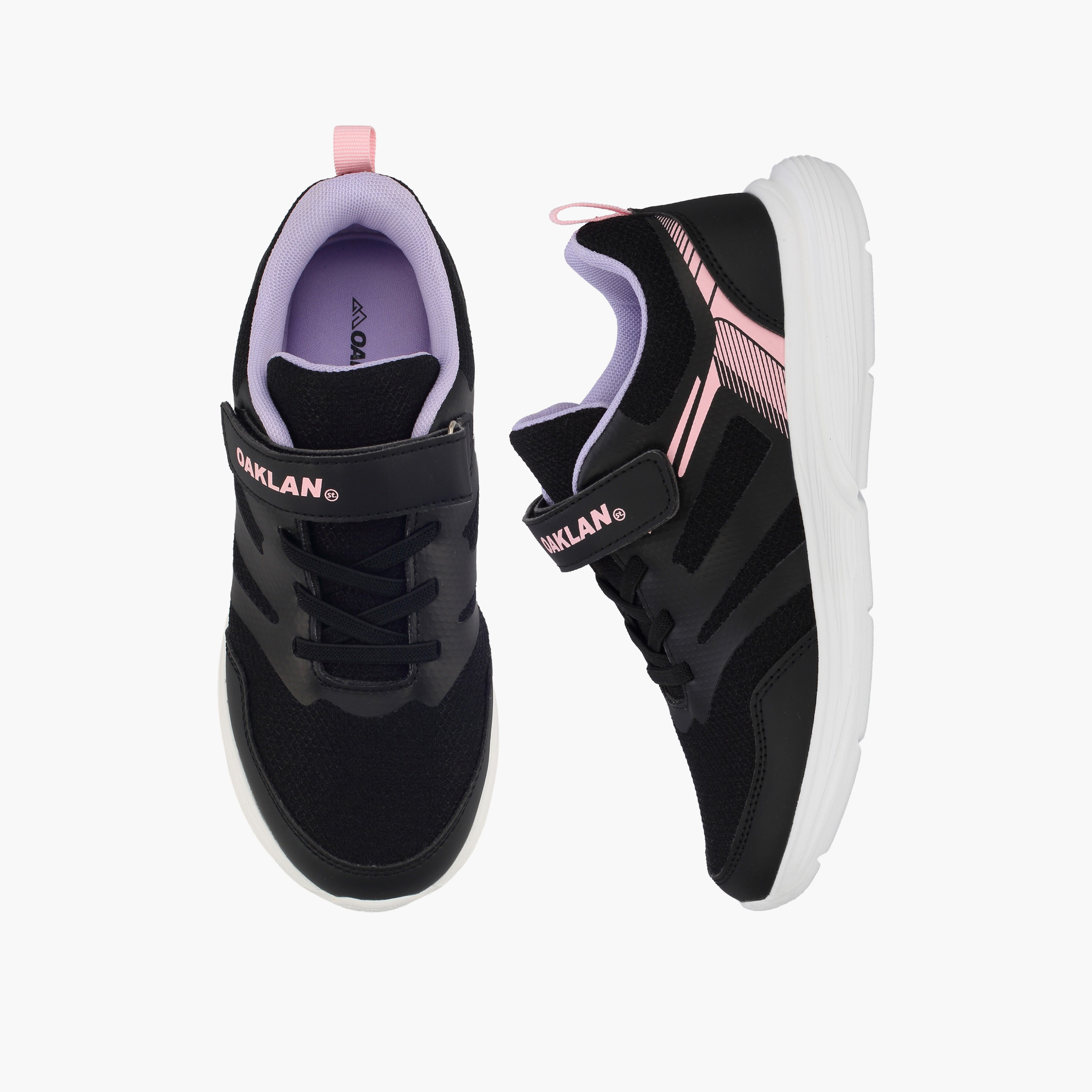 Oaklan by Shoexpress Girls Hook & Loop Running Shoes-sports-girls-shoes-image-1