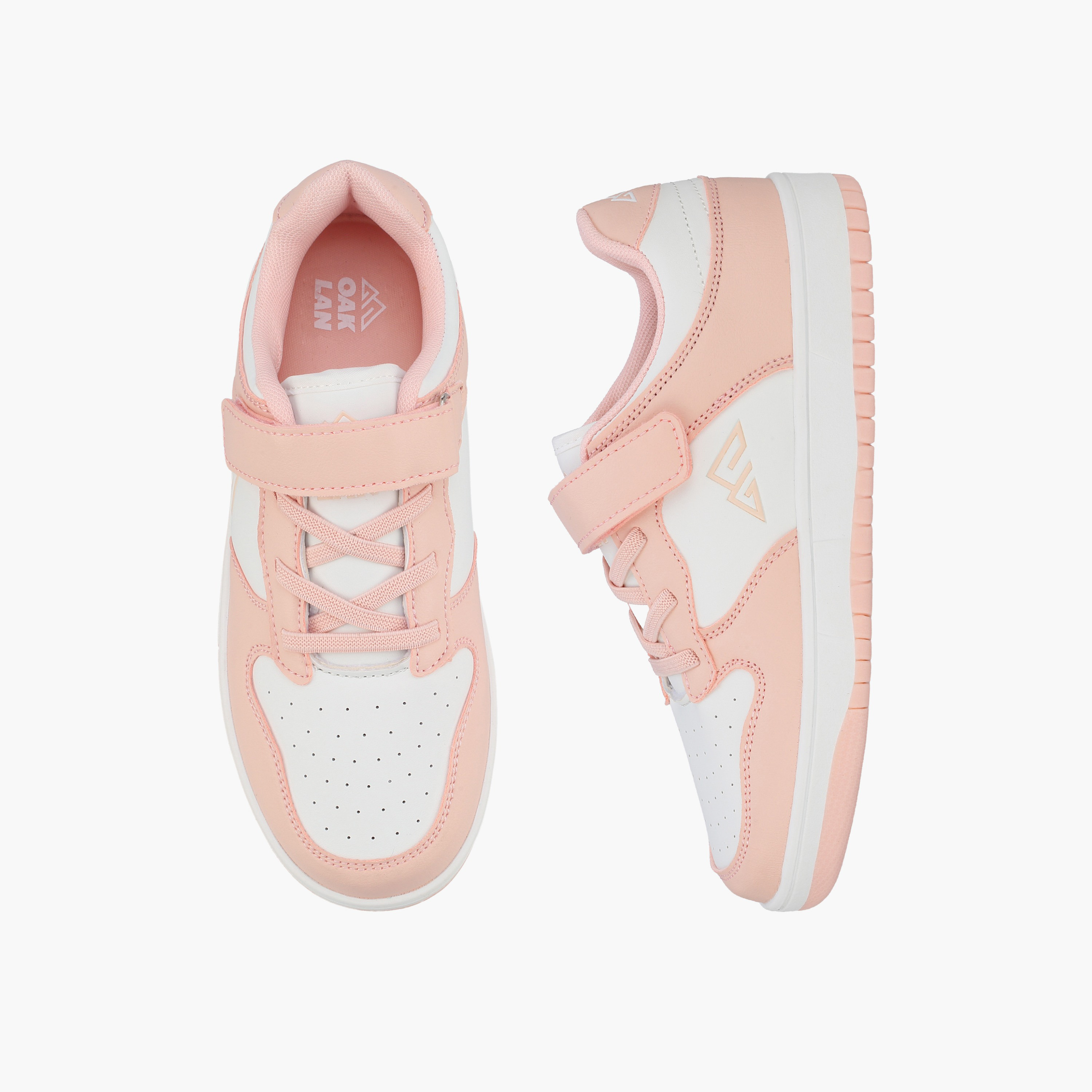حذاء سنيكرز بطول الكاحل وشريط إغلاق لاصق للبنات من أوكلان من شو إكسبريس-girls-shoes-sneakers-image-1
