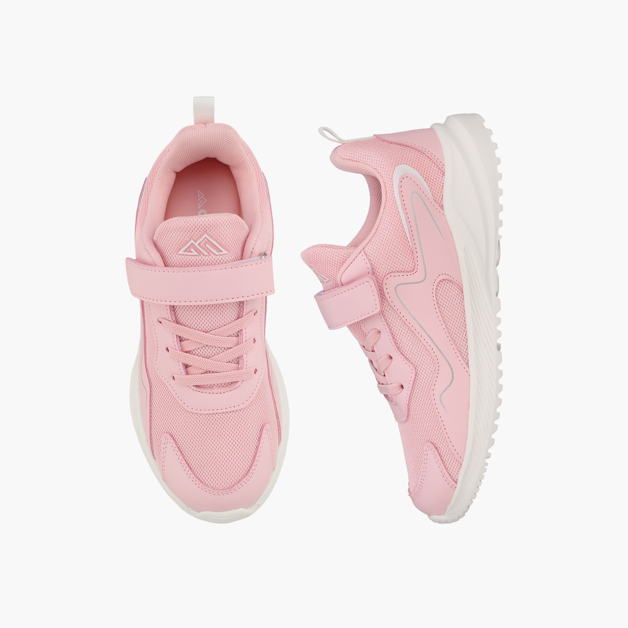 Oaklan by Shoexpress Girls Hook & Loop Running Shoes-girls-shoes-sports-image-11