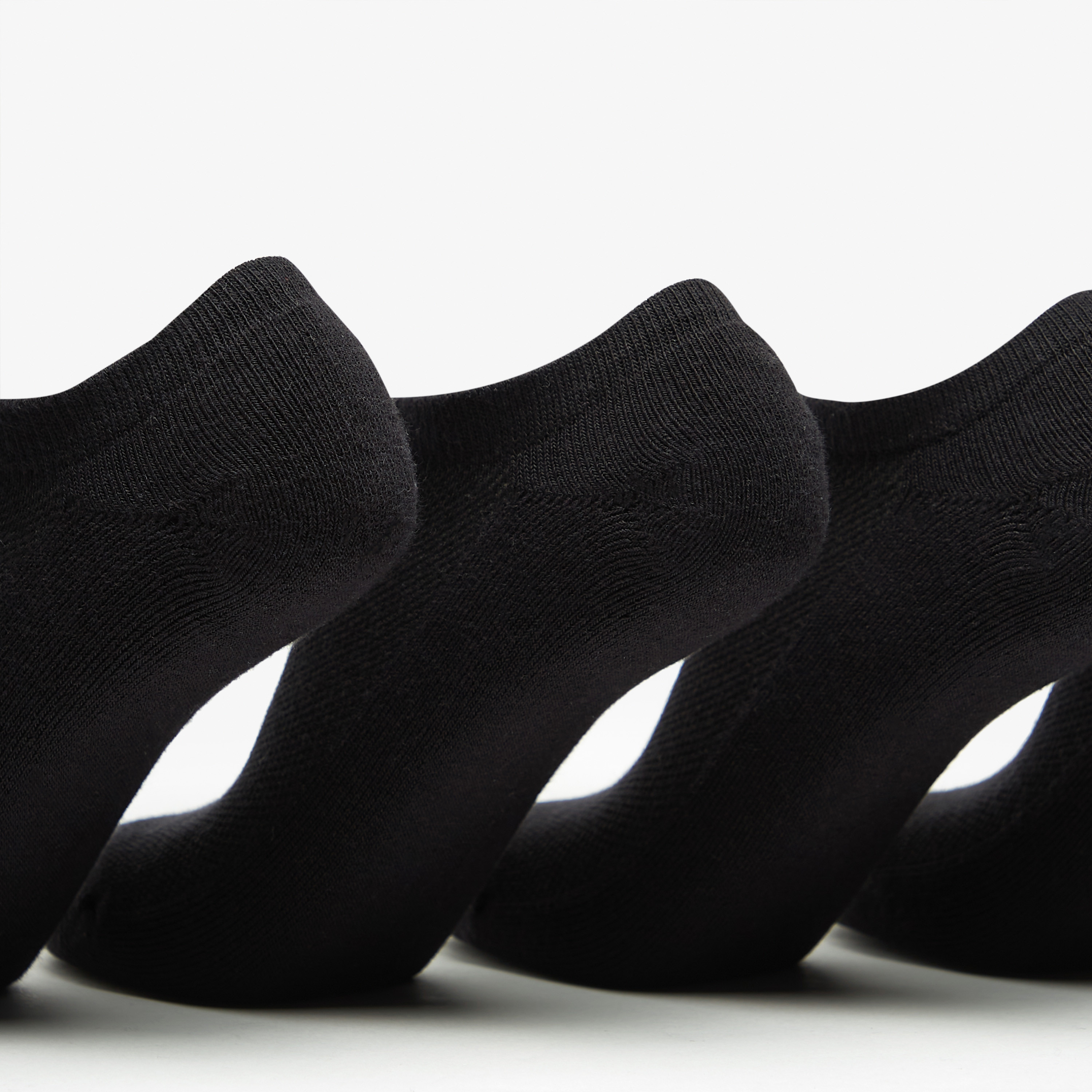 OAKLAN Logo Print Ankle Length Cushioned Sports Socks - Set of 5-women-socksandstockings-image-4