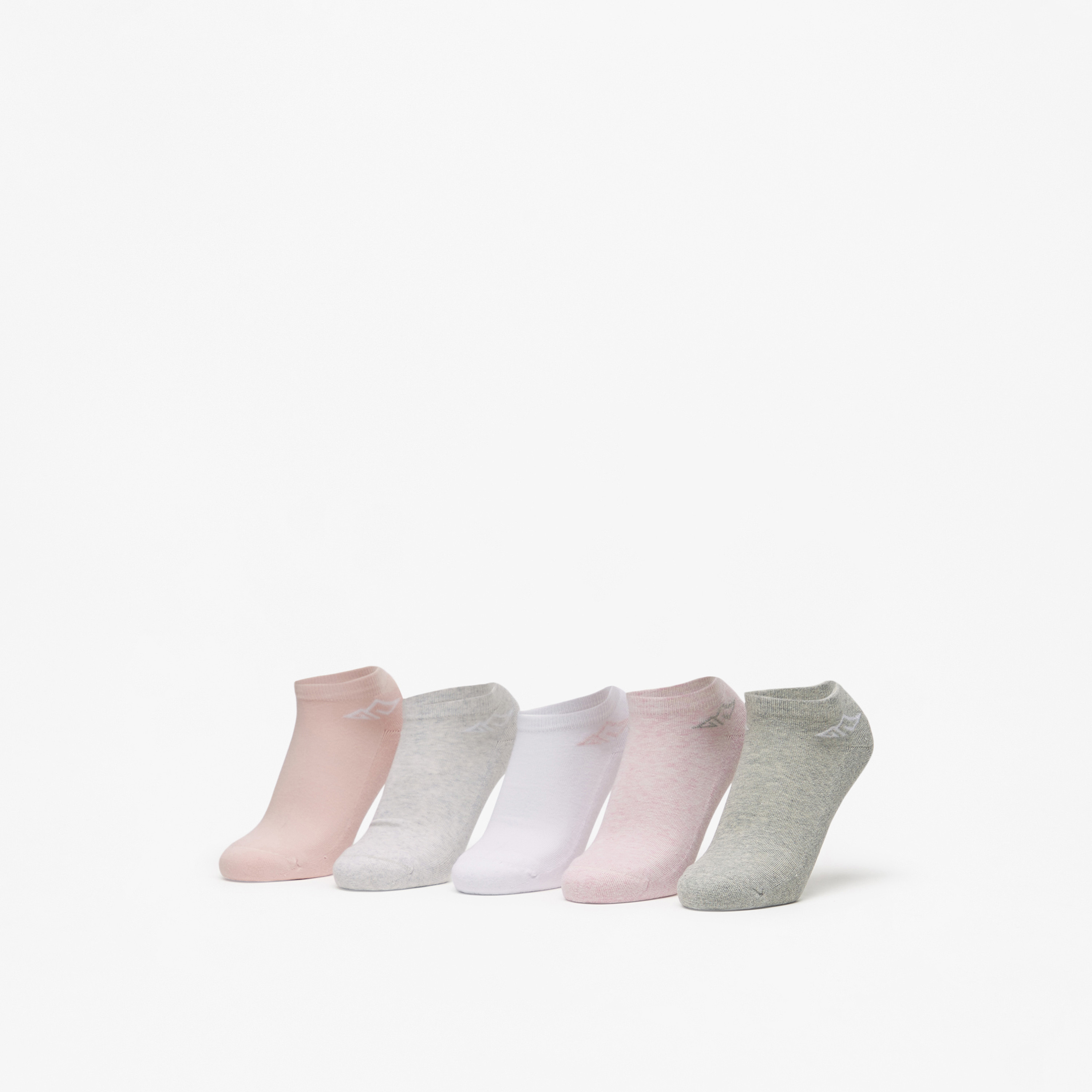 جوارب رياضية مبطنة طول الكاحل بطبعات الشعار من أوكلان - طقم من 5 أزواج-women-socksandstockings-image-1
