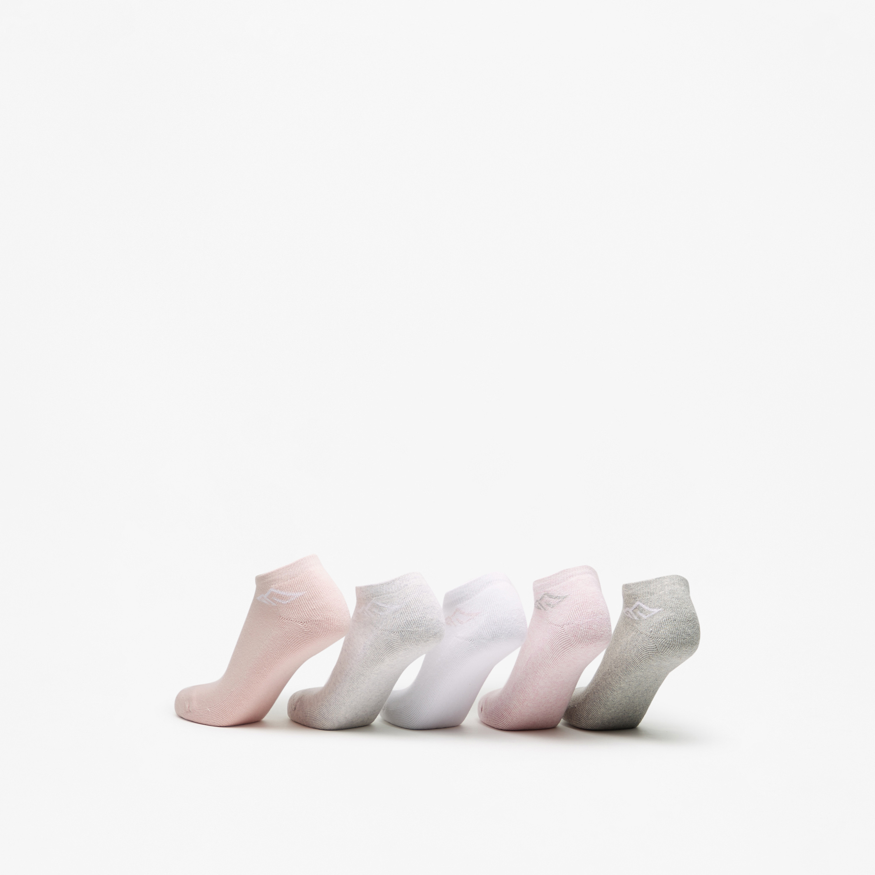 جوارب رياضية مبطنة طول الكاحل بطبعات الشعار من أوكلان - طقم من 5 أزواج-women-socksandstockings-image-3