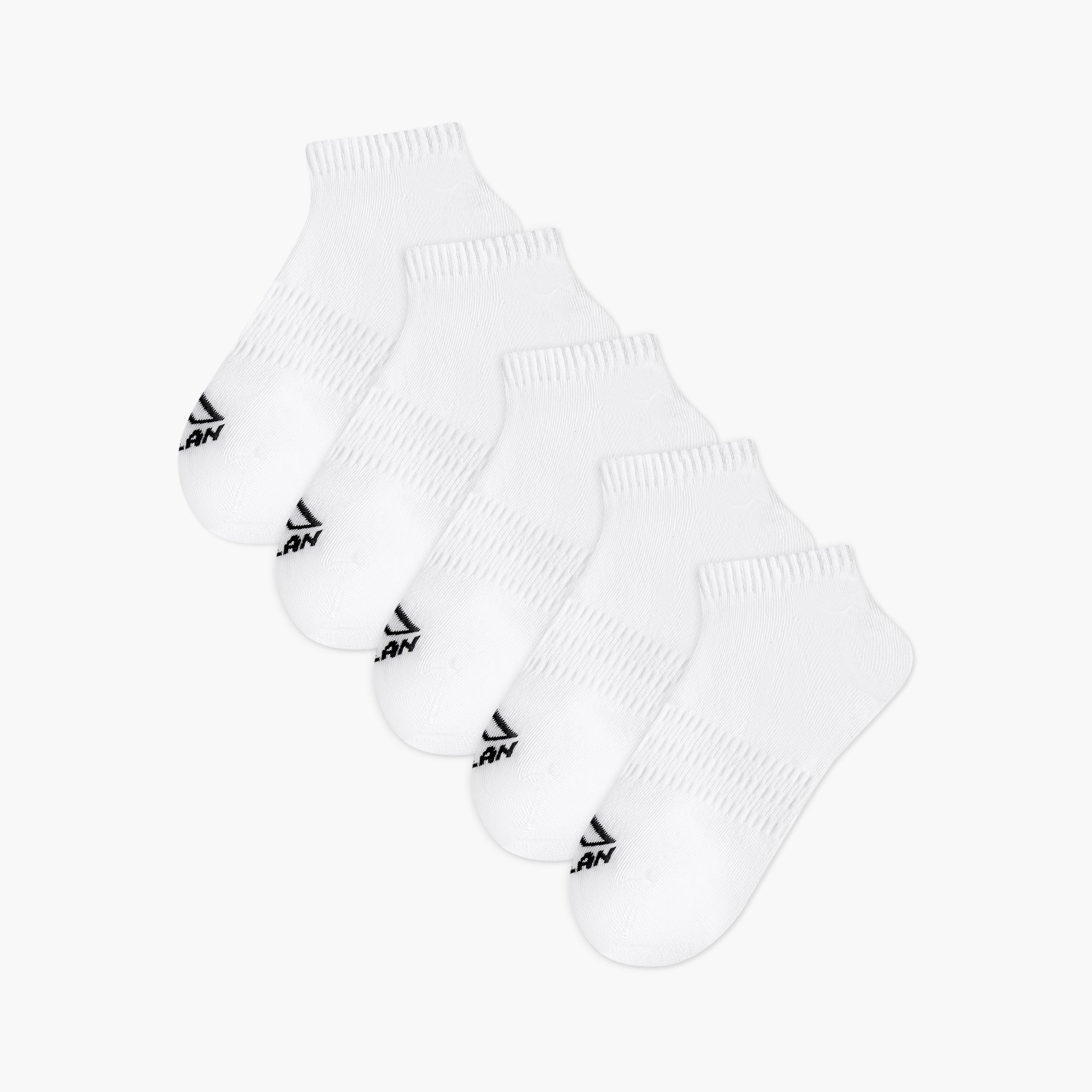 Oaklan by Shoexpress Pack of 5 Ankle Length Cotton Sport Socks-women-socksandstockings-image-1