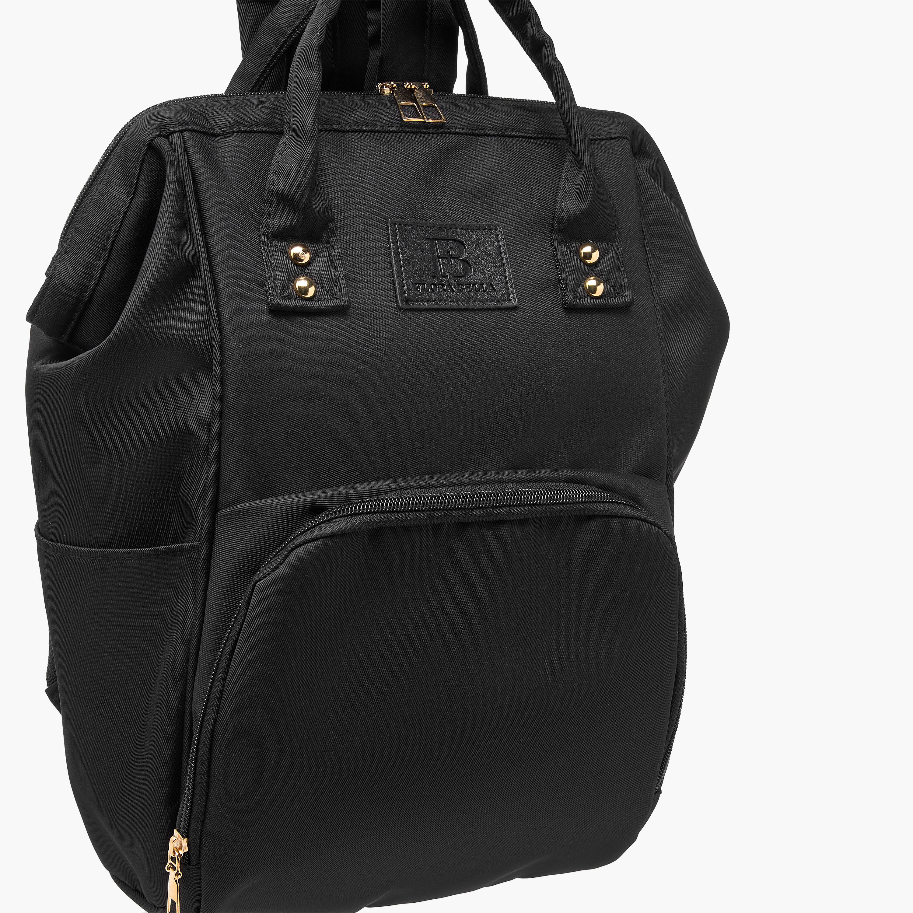 Flora Bella Textured Backpack with Adjustable Straps and Zip Closure - 18x24x39 cm-women-bagsandwallets-backpacks-image-4