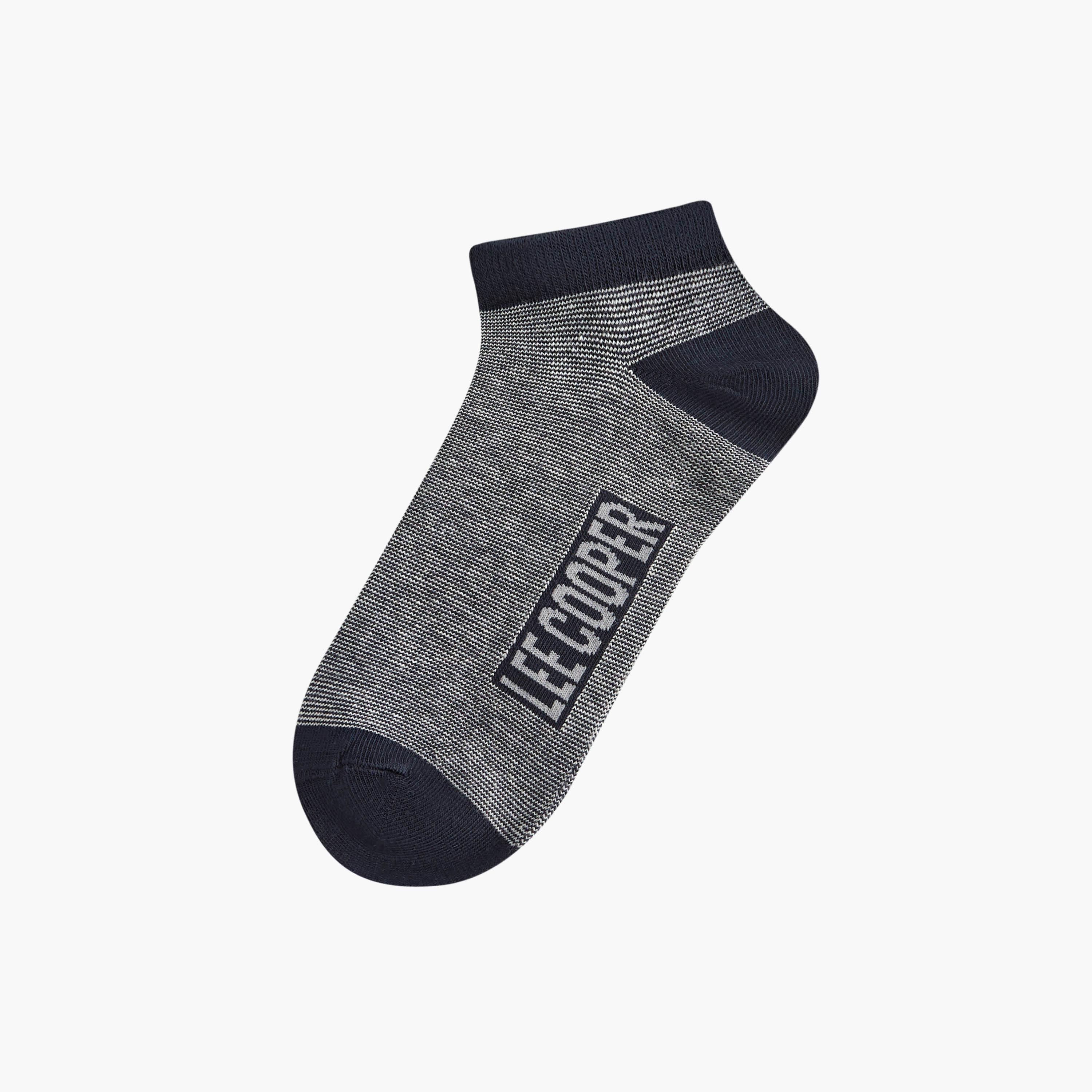 Lee Cooper Printed Non Terry Ankle Lenght Socks - Set of 5-men-socks-image-2