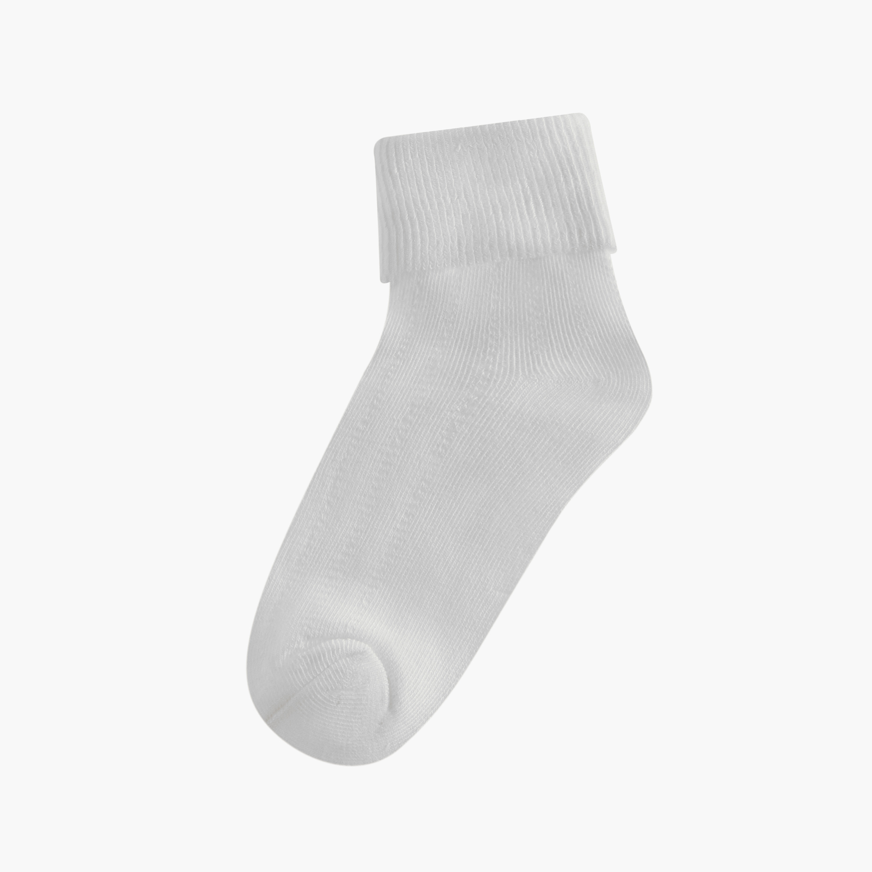 Little Missy Non-Terry Ankle Length Socks - Set of 3-girls-accessories-socks-image-2