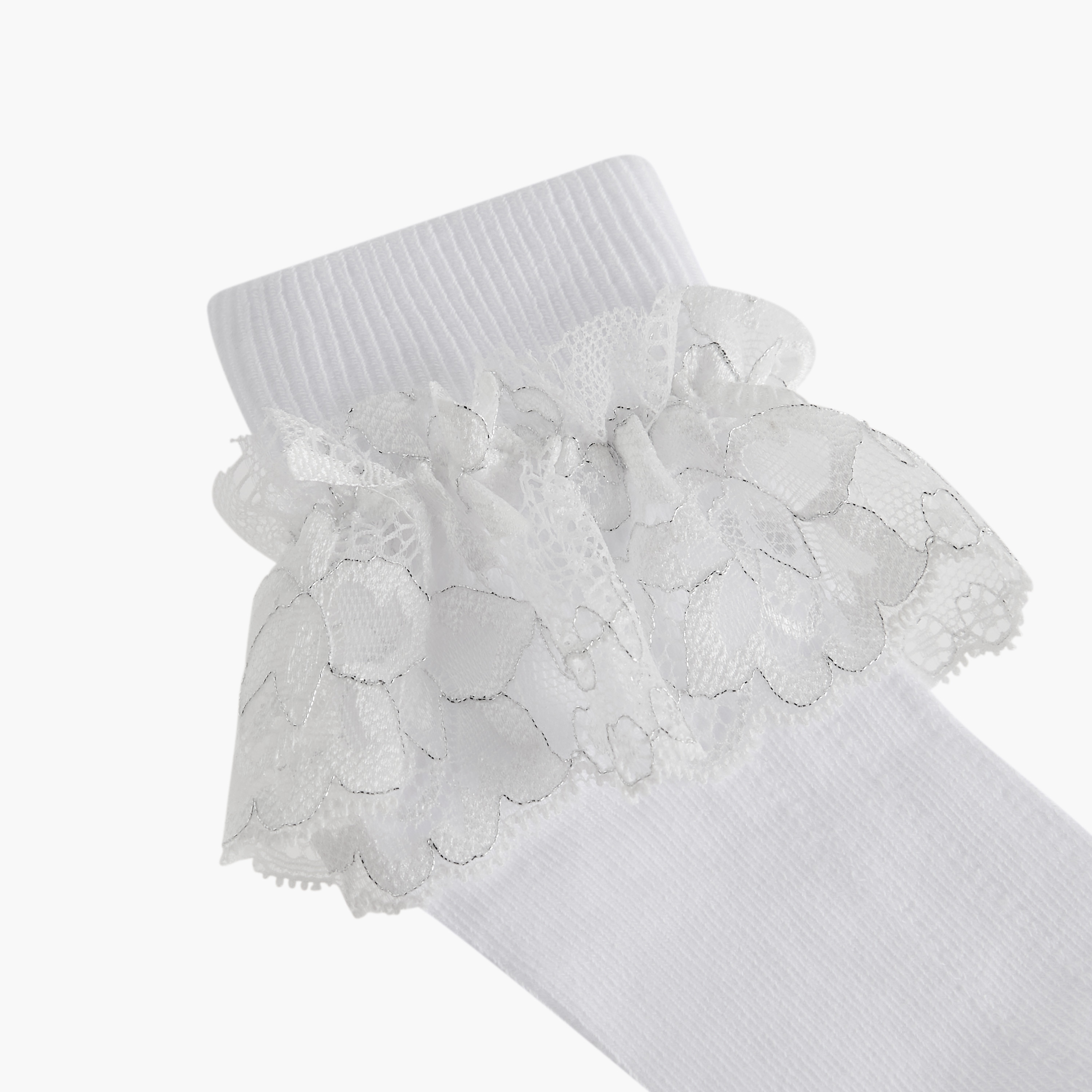 Little Missy Non-Terry Ankle Length Socks - Set of 3-girls-accessories-socks-image-3