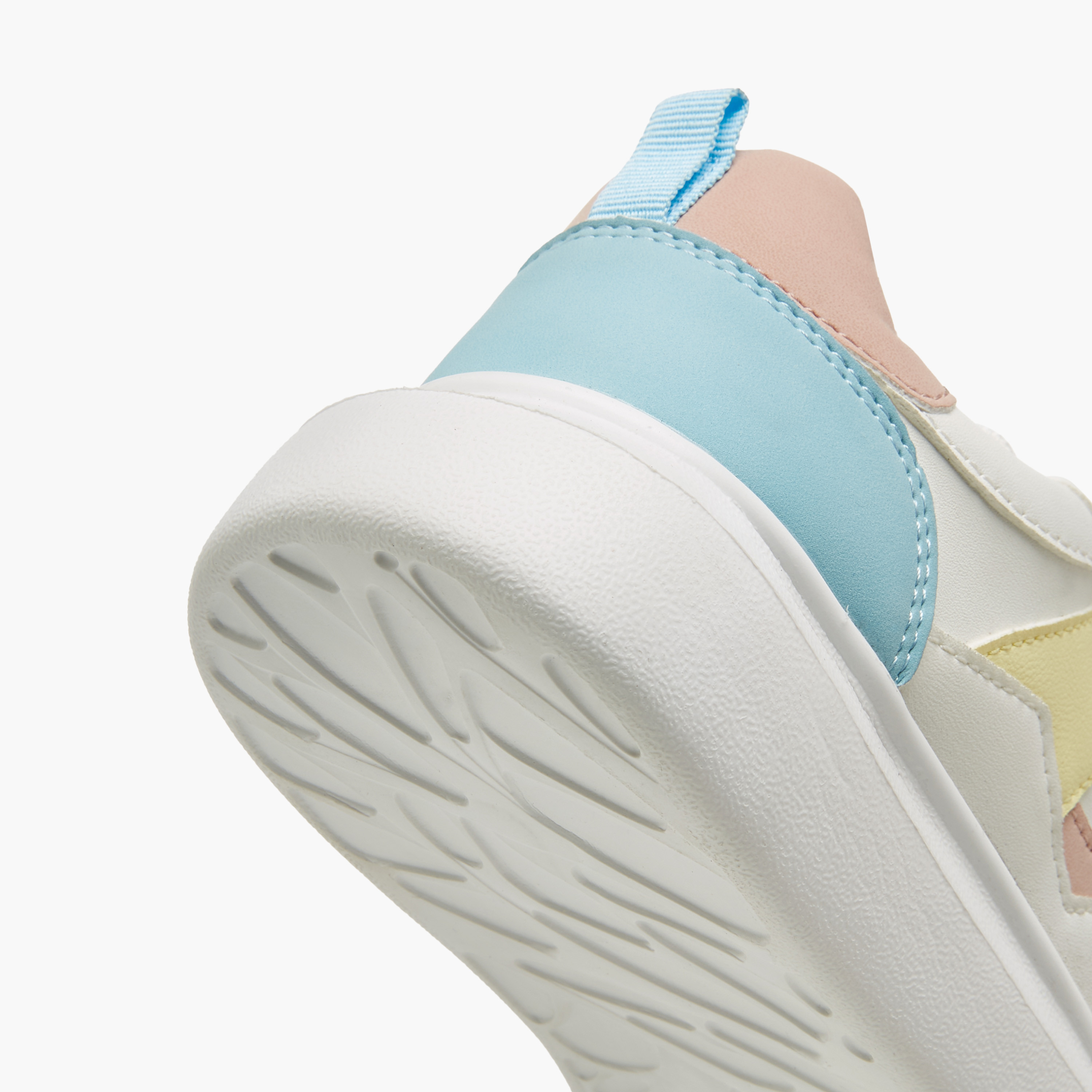 Little Missy Colourblock Sneakers with Hook and Loop Closure-girls-shoes-sneakers-image-5