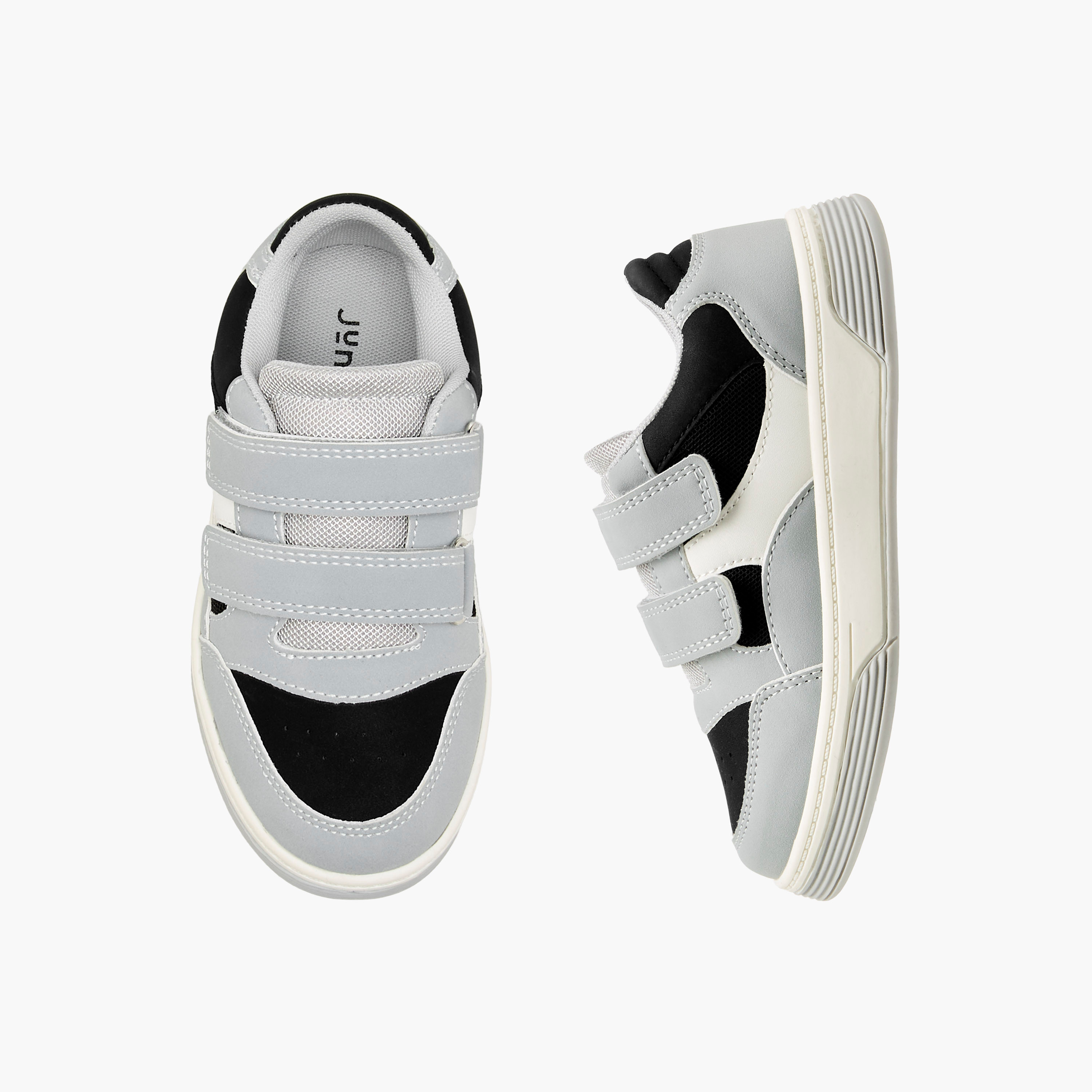 حذاء سنيكرز متعدد التصاميم بشريط إغلاق لاصق من جونيورز-boys-shoes-sneakers-image-1