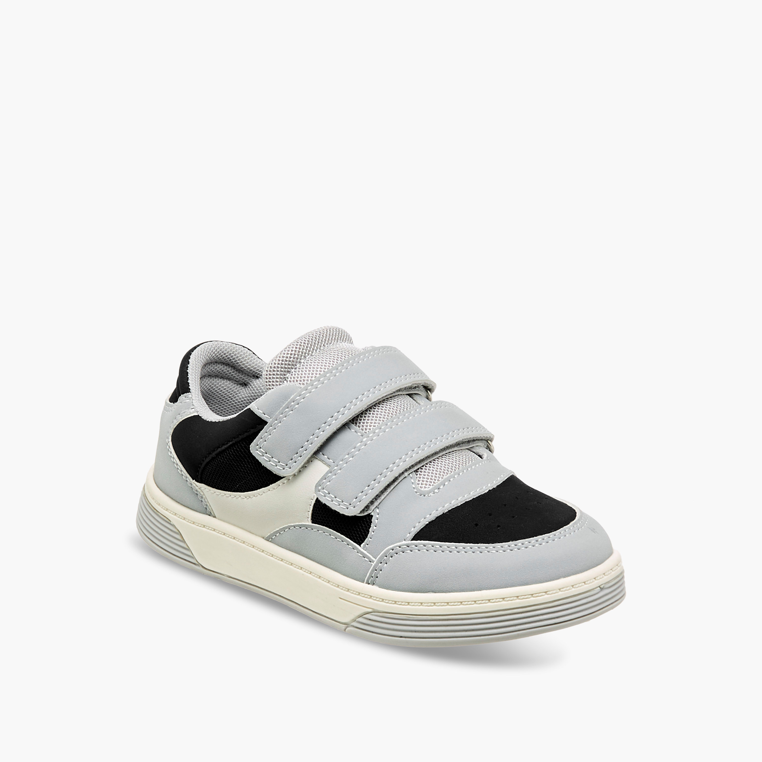 حذاء سنيكرز متعدد التصاميم بشريط إغلاق لاصق من جونيورز-boys-shoes-sneakers-image-2