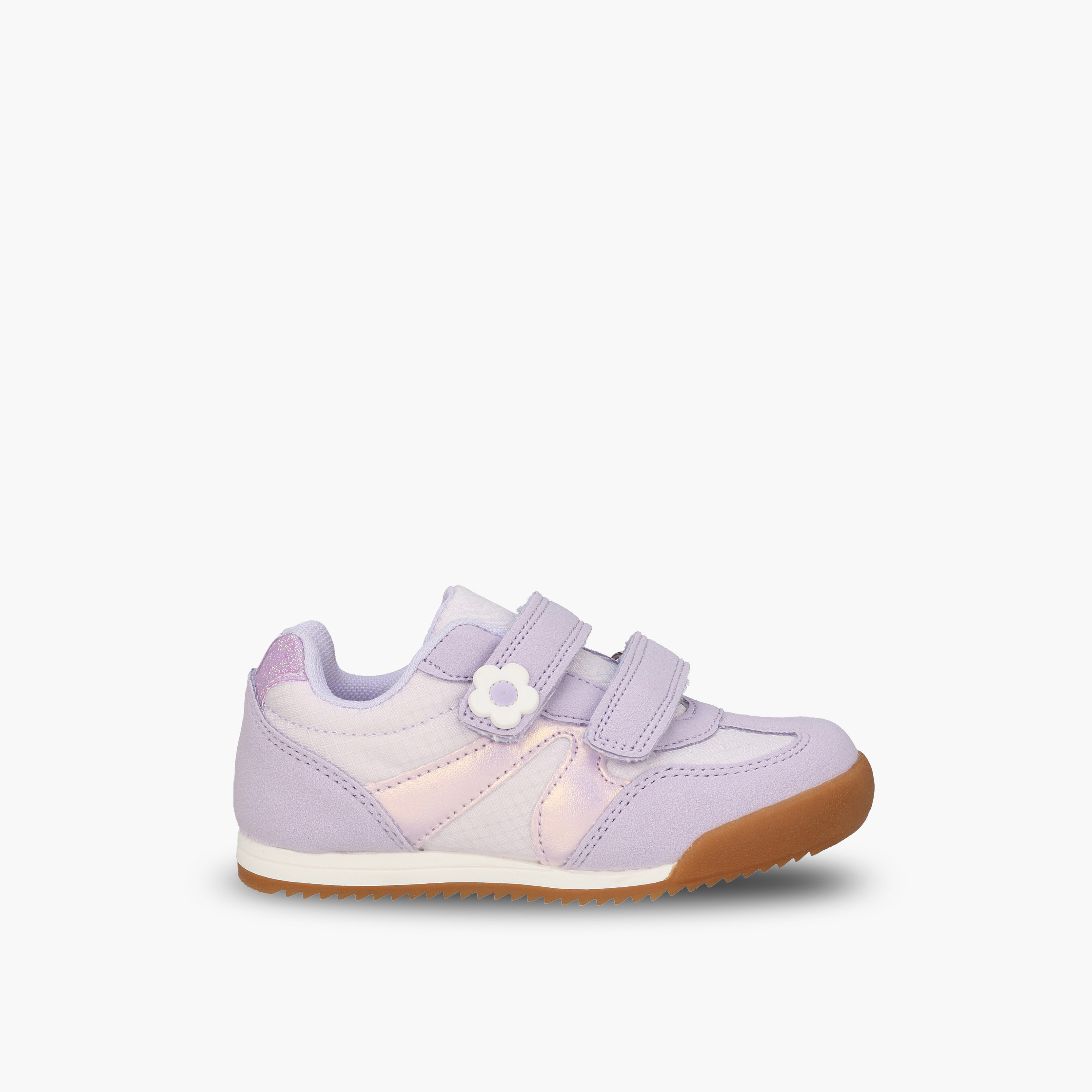 حذاء سنيكرز بشريط إغلاق لاصق وزينة زهور للبنات من جونيورز-girls-shoes-sneakers-image-3
