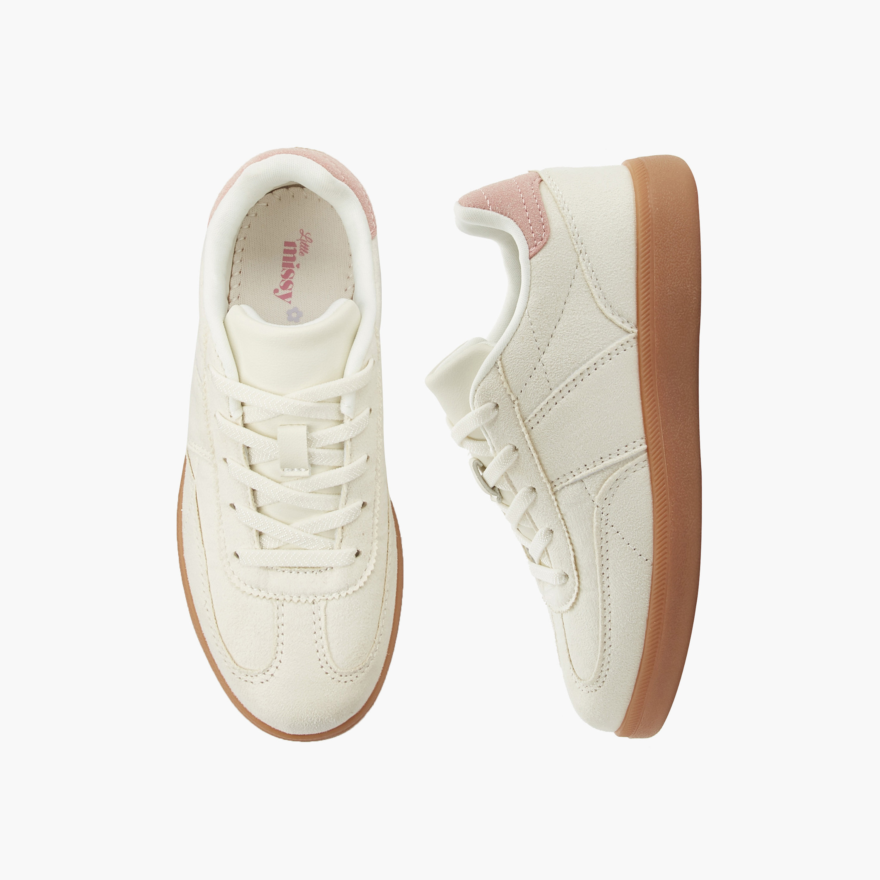 Little Missy Girls Lace-Up Sneakers-girls-shoes-sneakers-image-1