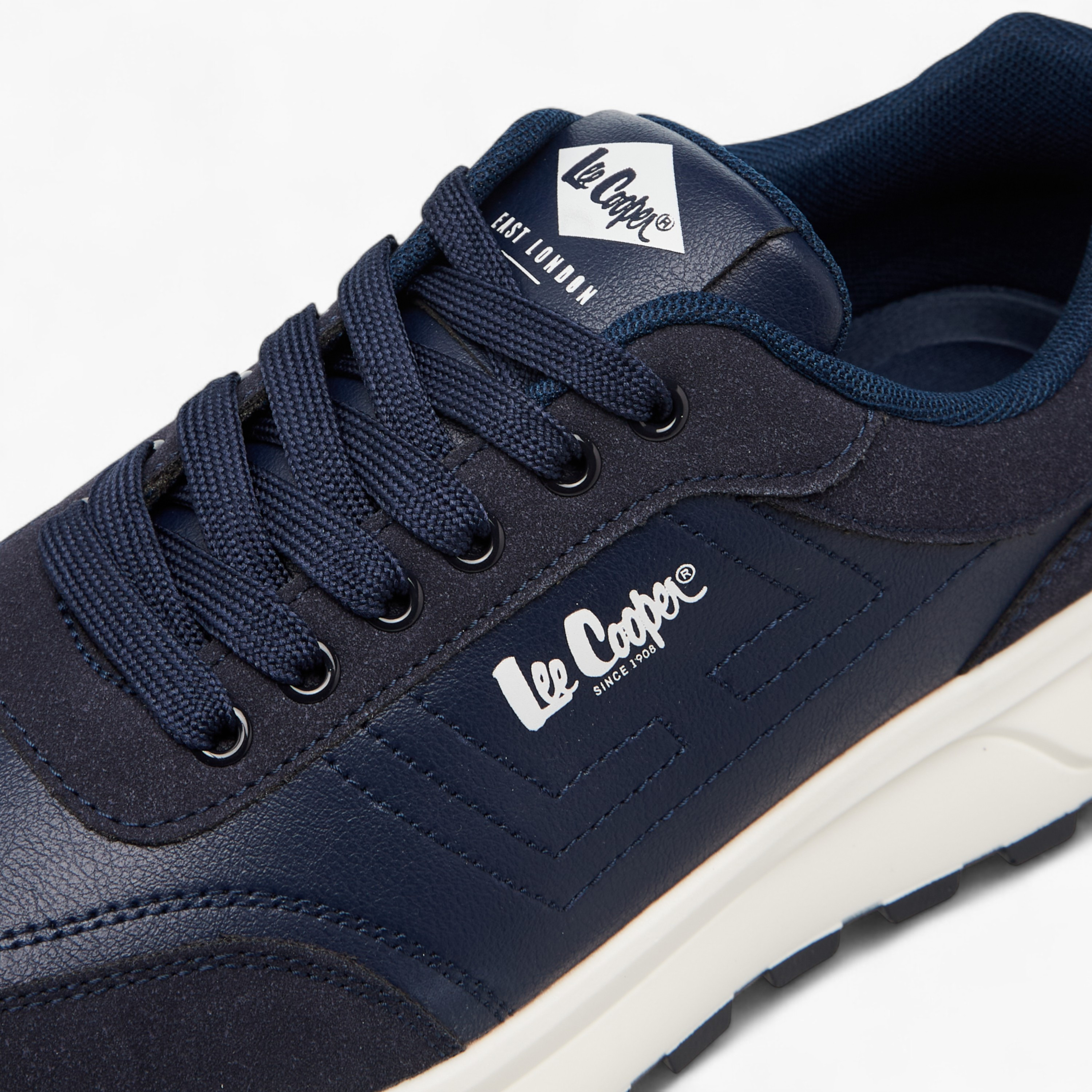 Lee Cooper Men's Panelled Lace-Up Sneakers-men-shoes-sneakers-image-4