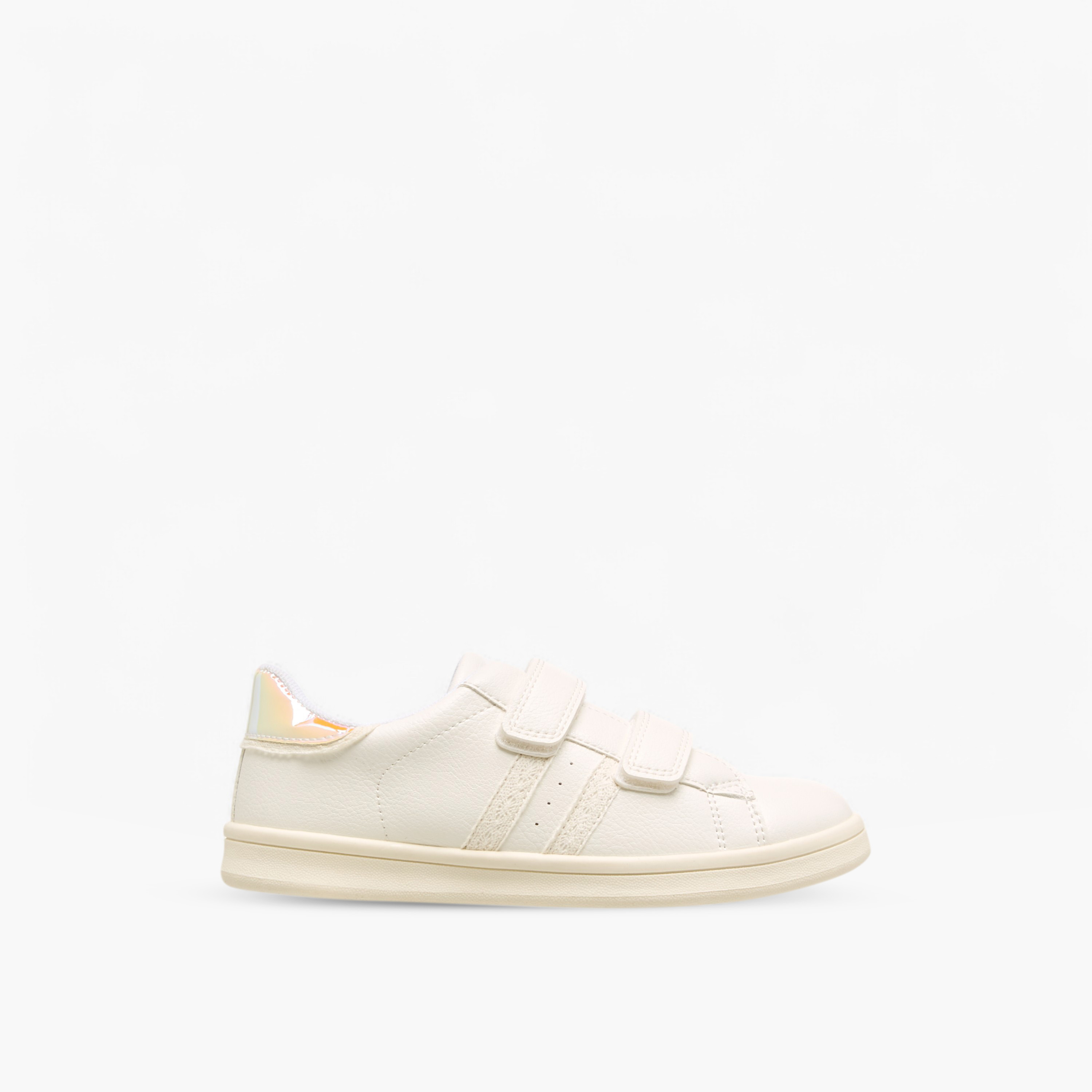 Little Missy Panelled Sneakers with Hook and Loop Closure-girls-shoes-sneakers-image-3