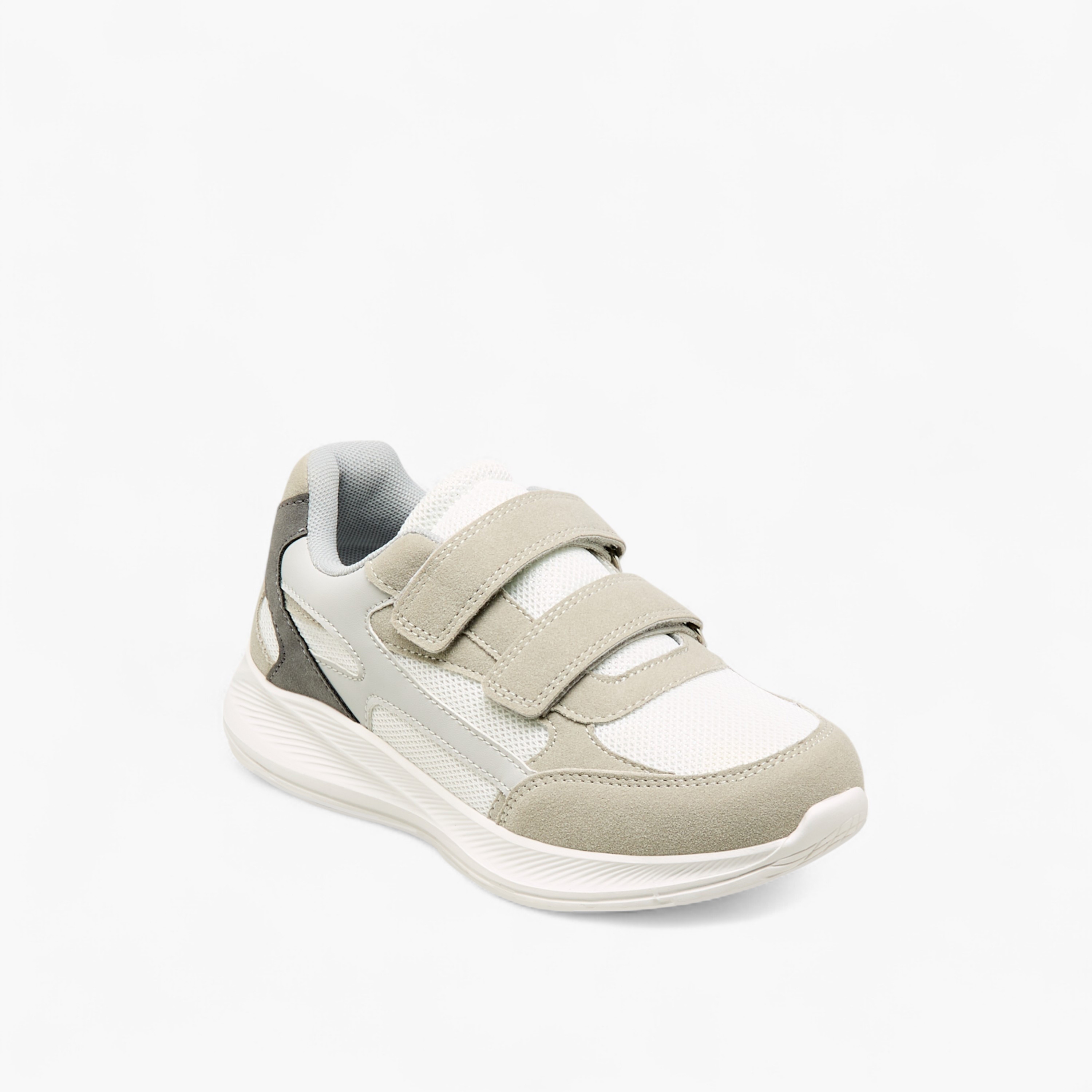 Mister Duchini Panelled Sneakers with Hook and Loop Closure-boys-shoes-sneakers-image-2