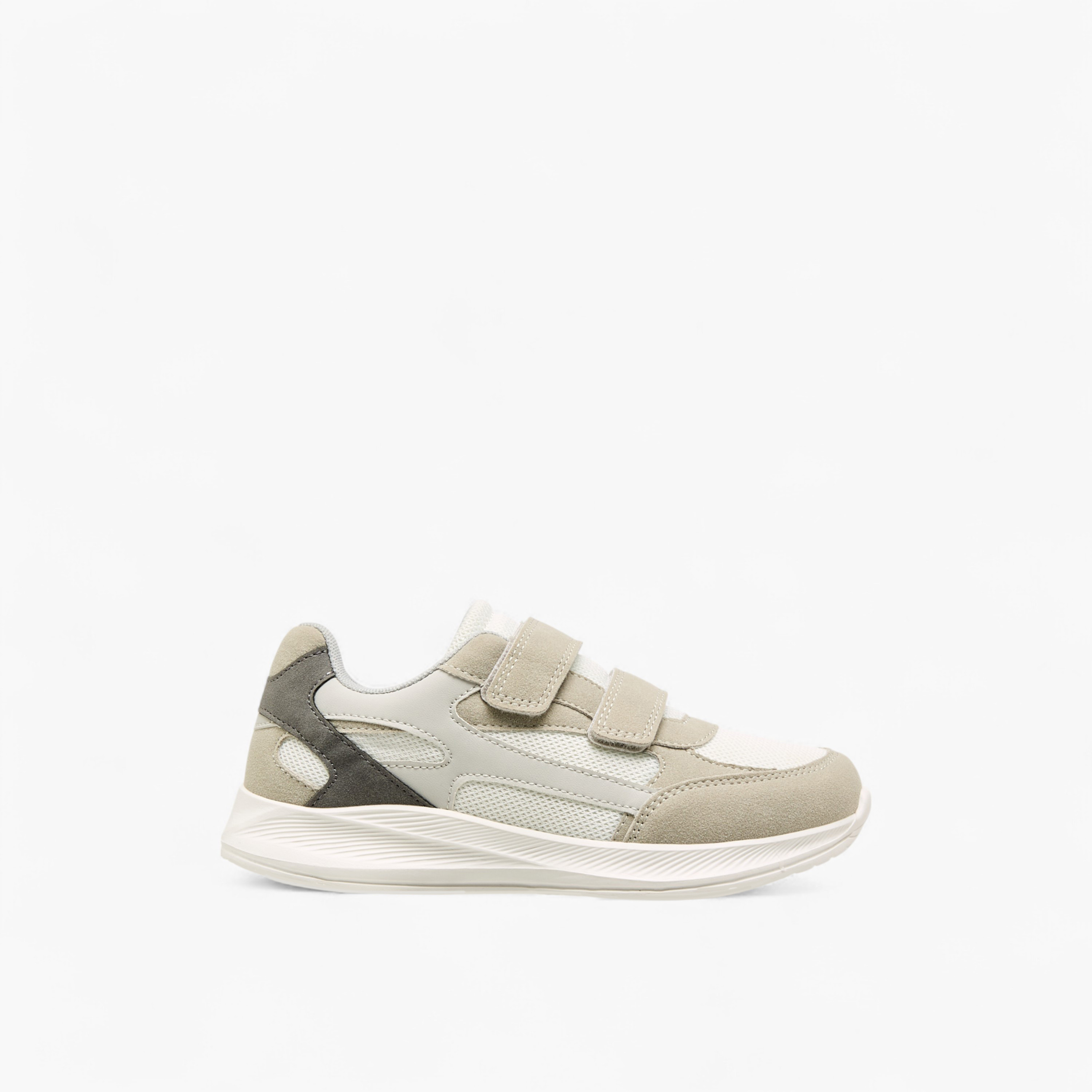 Mister Duchini Panelled Sneakers with Hook and Loop Closure-boys-shoes-sneakers-image-3