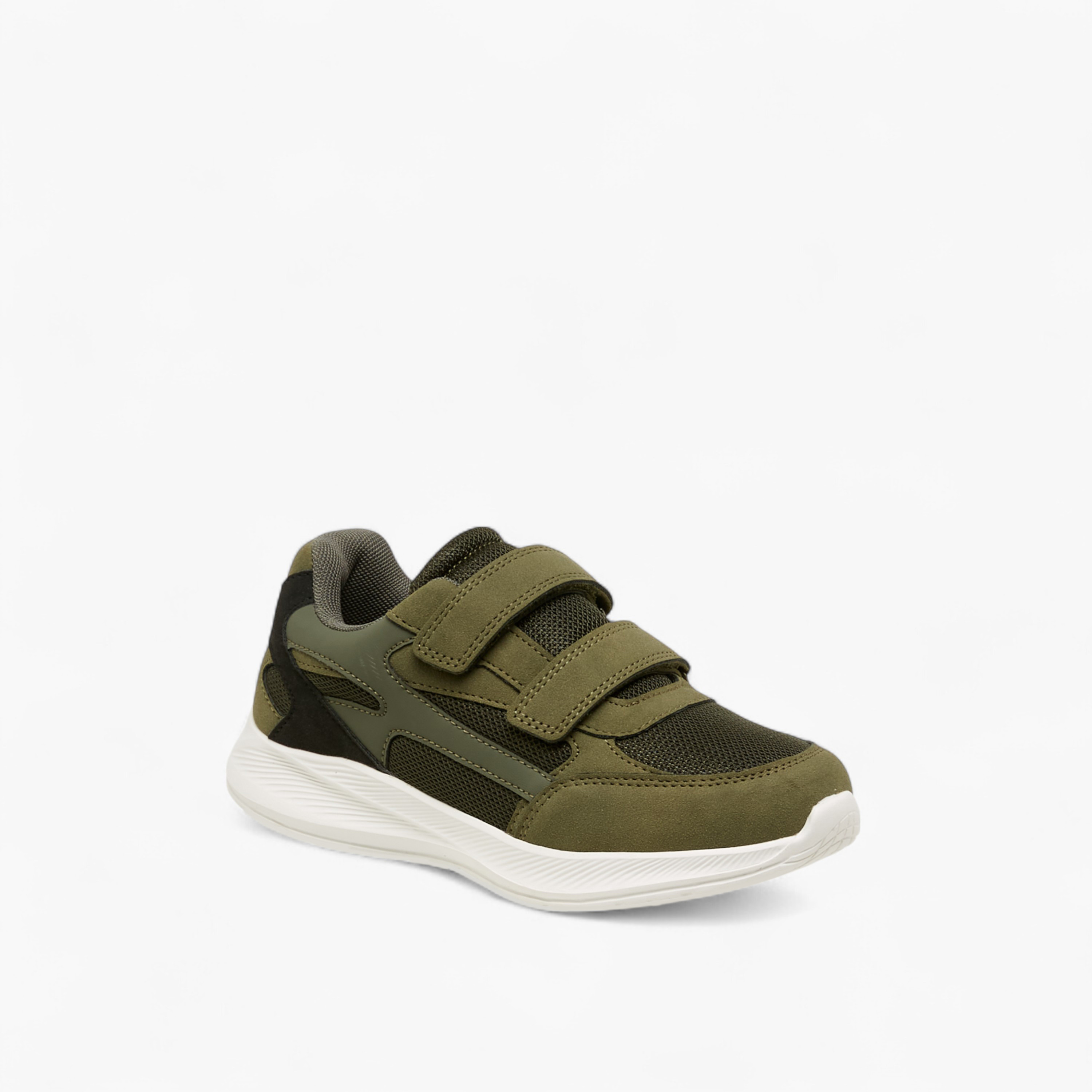 Mister Duchini Panelled Sneakers with Hook and Loop Closure-boys-shoes-sneakers-image-2