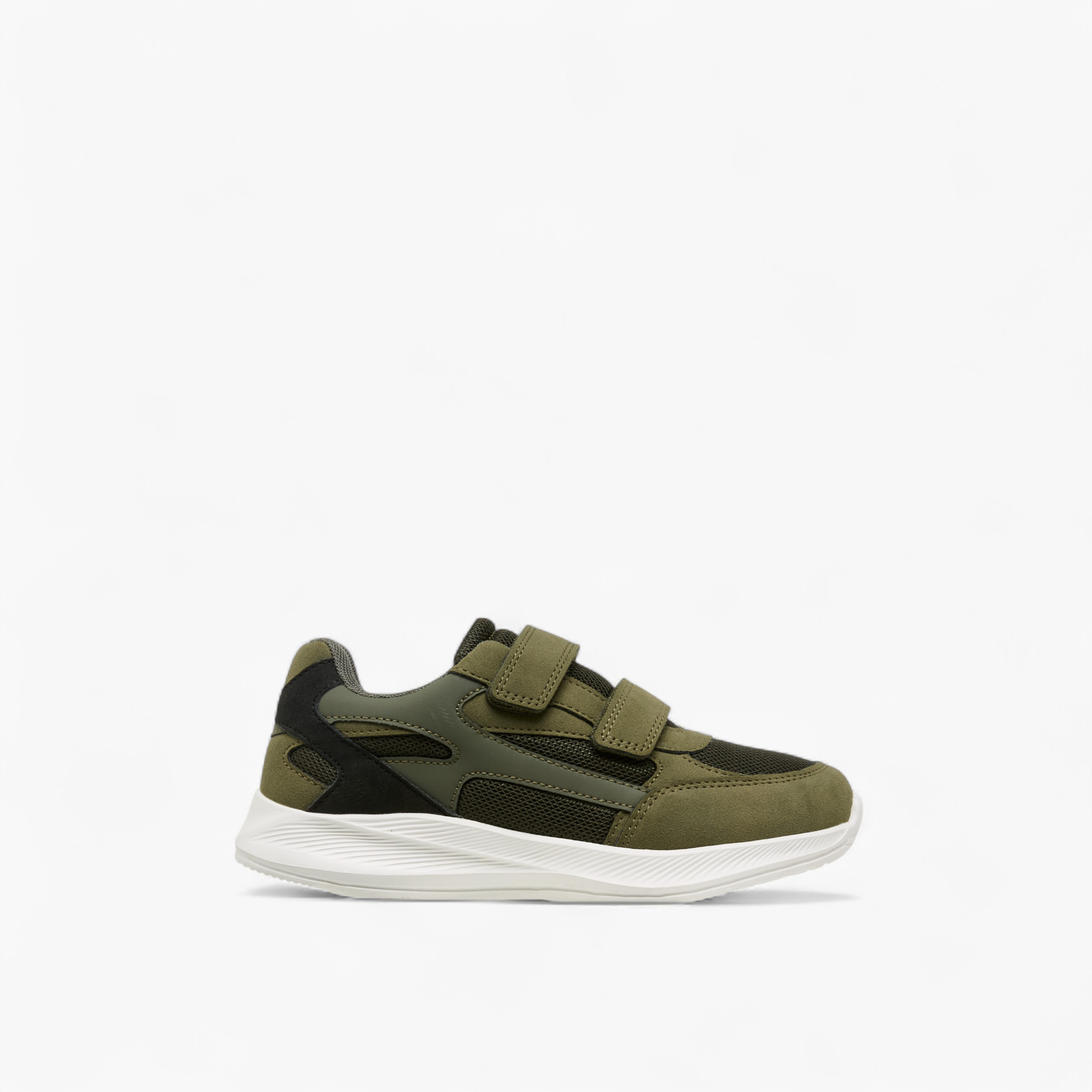 Mister Duchini Panelled Sneakers with Hook and Loop Closure-boys-shoes-sneakers-image-3