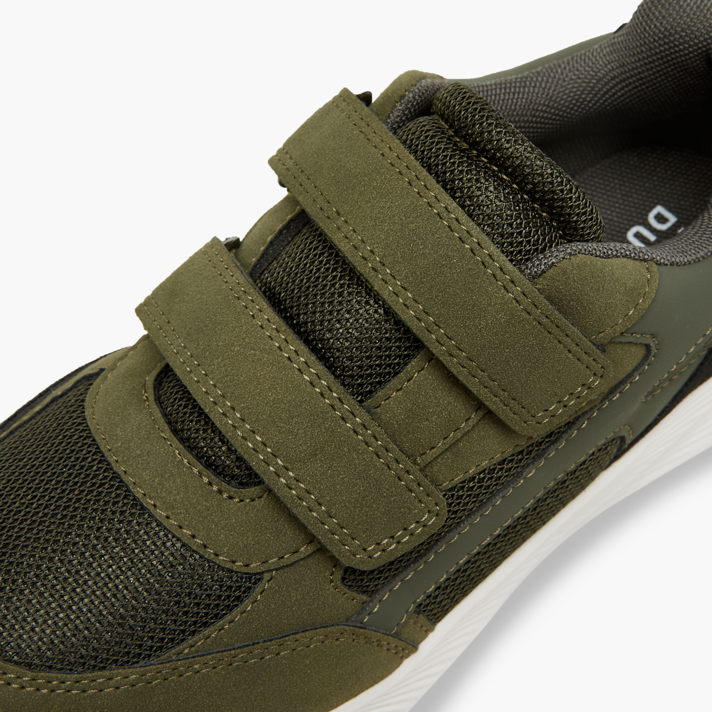 Mister Duchini Panelled Sneakers with Hook and Loop Closure-boys-shoes-sneakers-image-4