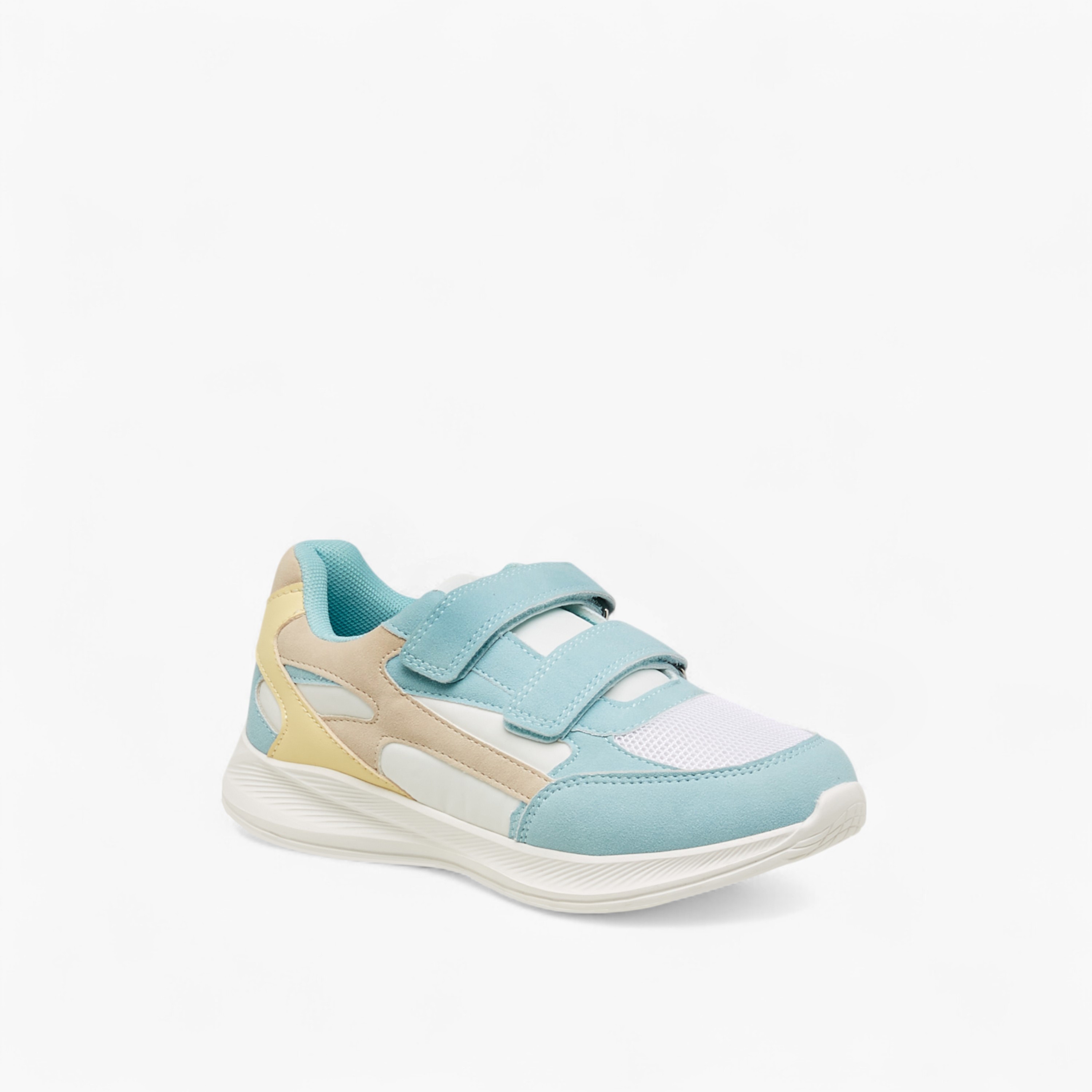 Little Missy Colourblock Sneakers with Hook and Loop Closure-girls-shoes-sneakers-image-2