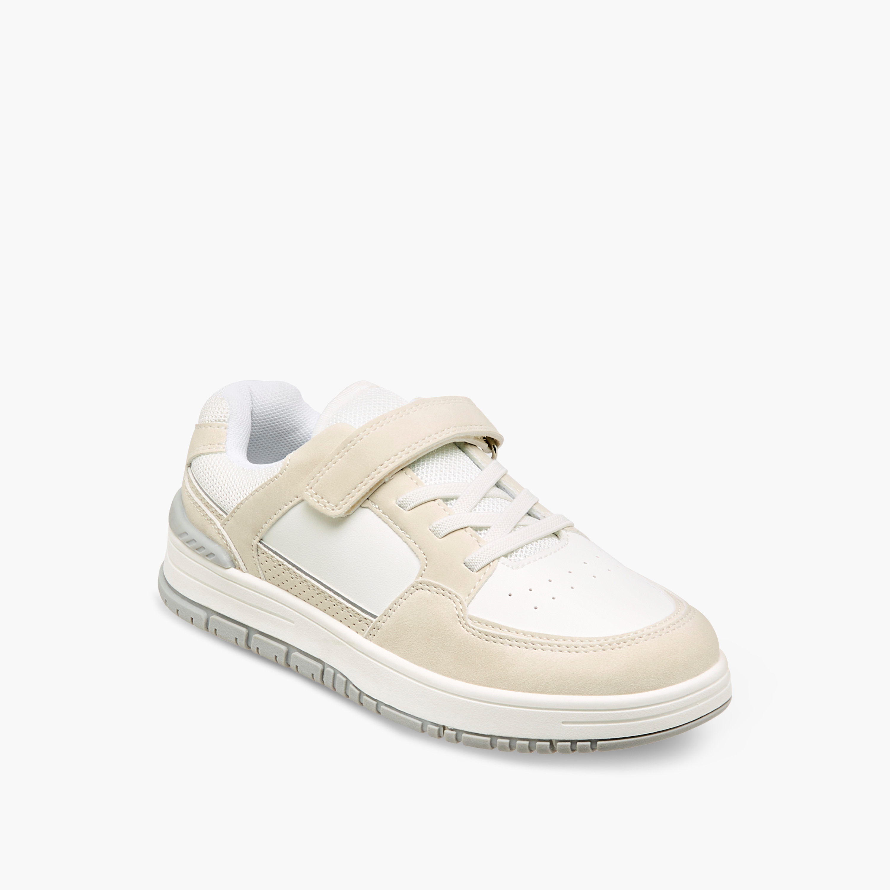 Mister Duchini Panelled Sneakers with Hook and Loop Closure-boys-shoes-sneakers-image-2
