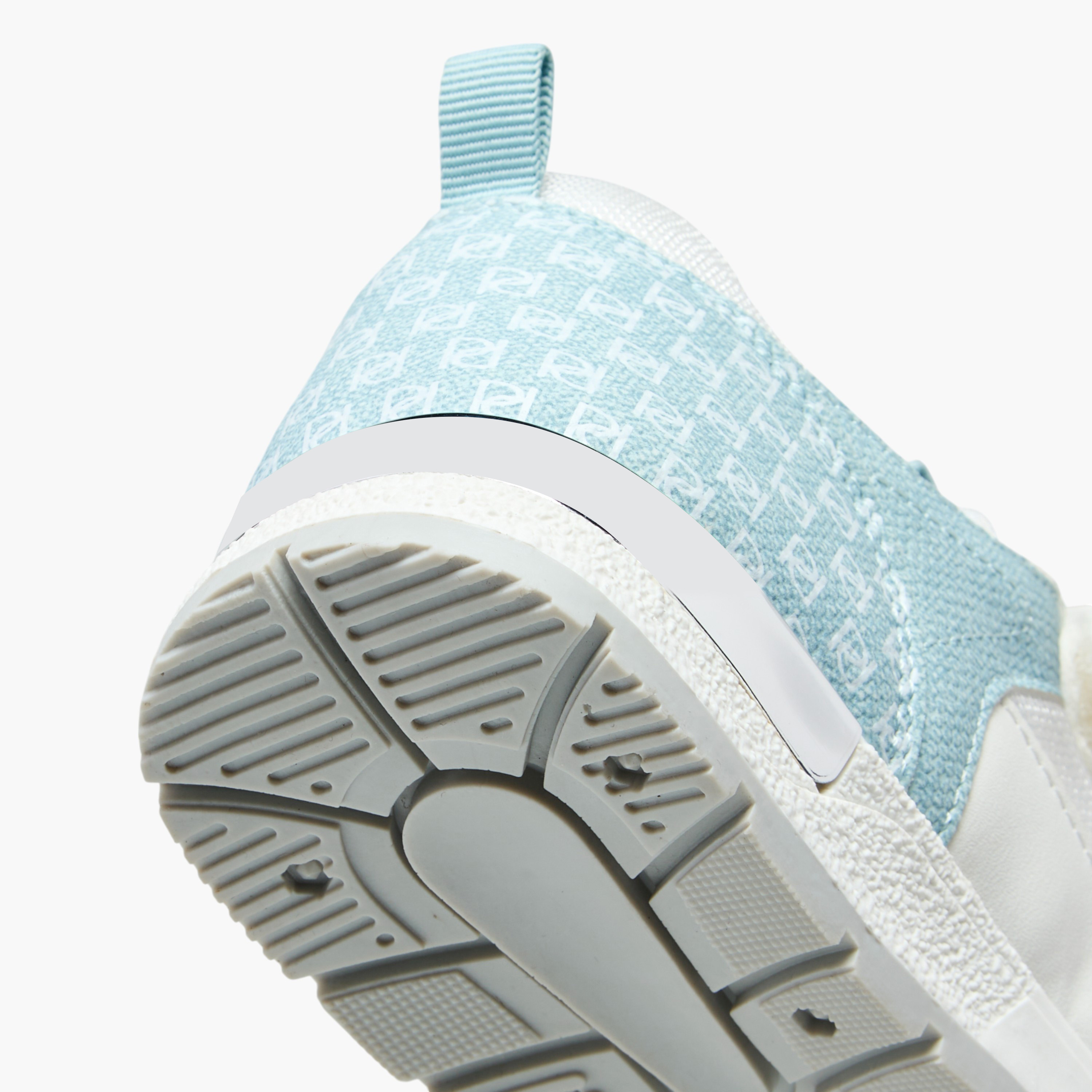 Paprika Monogram Print Sneakers with Hook and Loop Closure-girls-shoes-sneakers-image-5