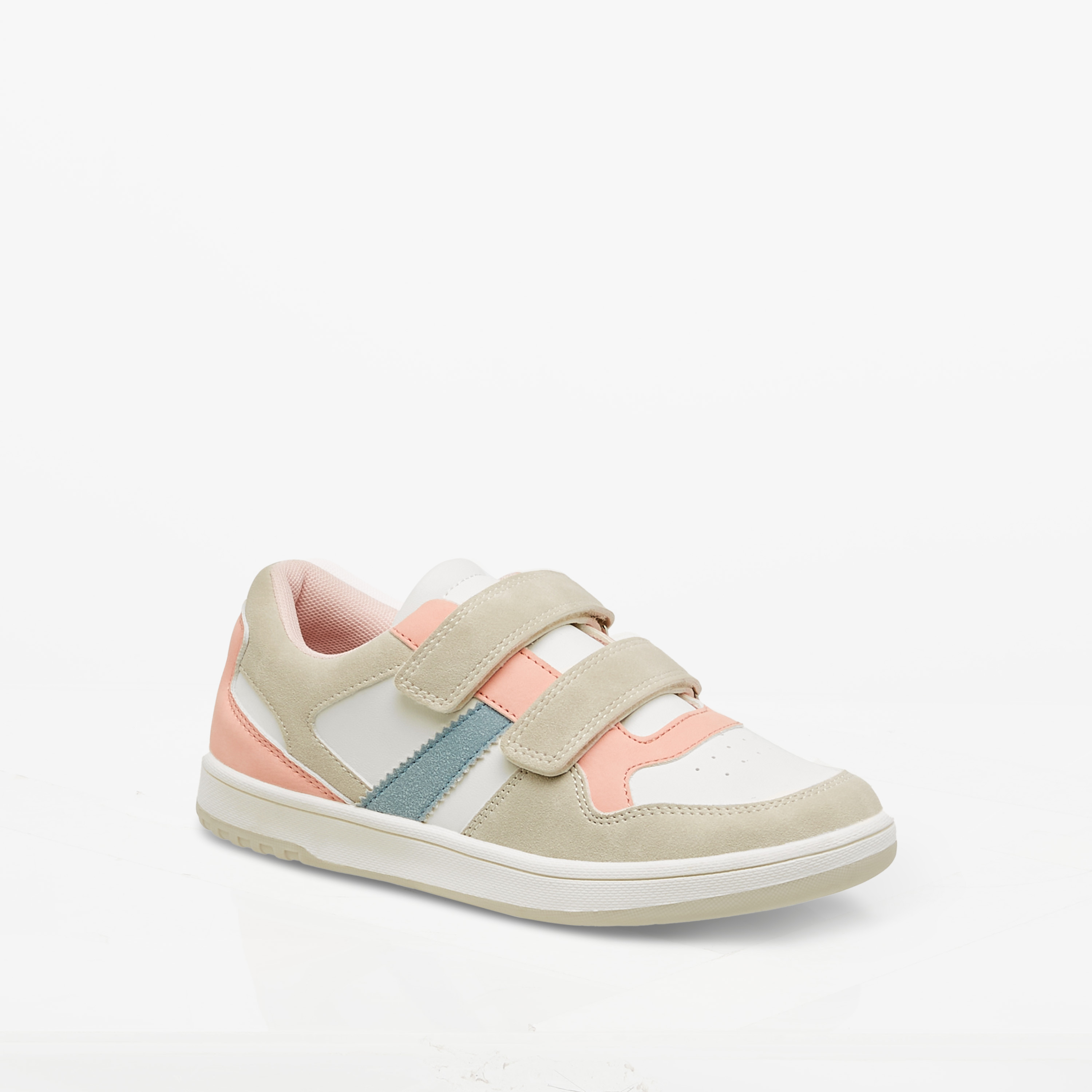 Paprika Colourblock Sneakers with Hook and Loop Closure-girls-shoes-sneakers-image-2