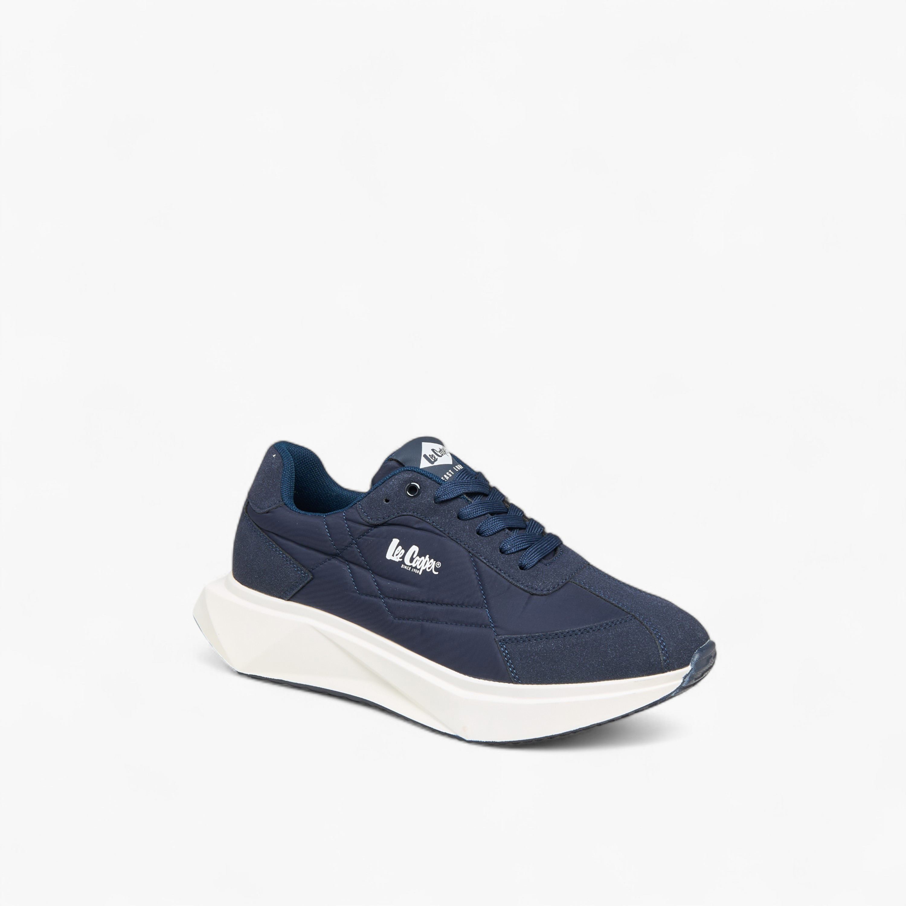 Lee Cooper Men's Panelled Lace-Up Sneakers-men-shoes-sneakers-image-2
