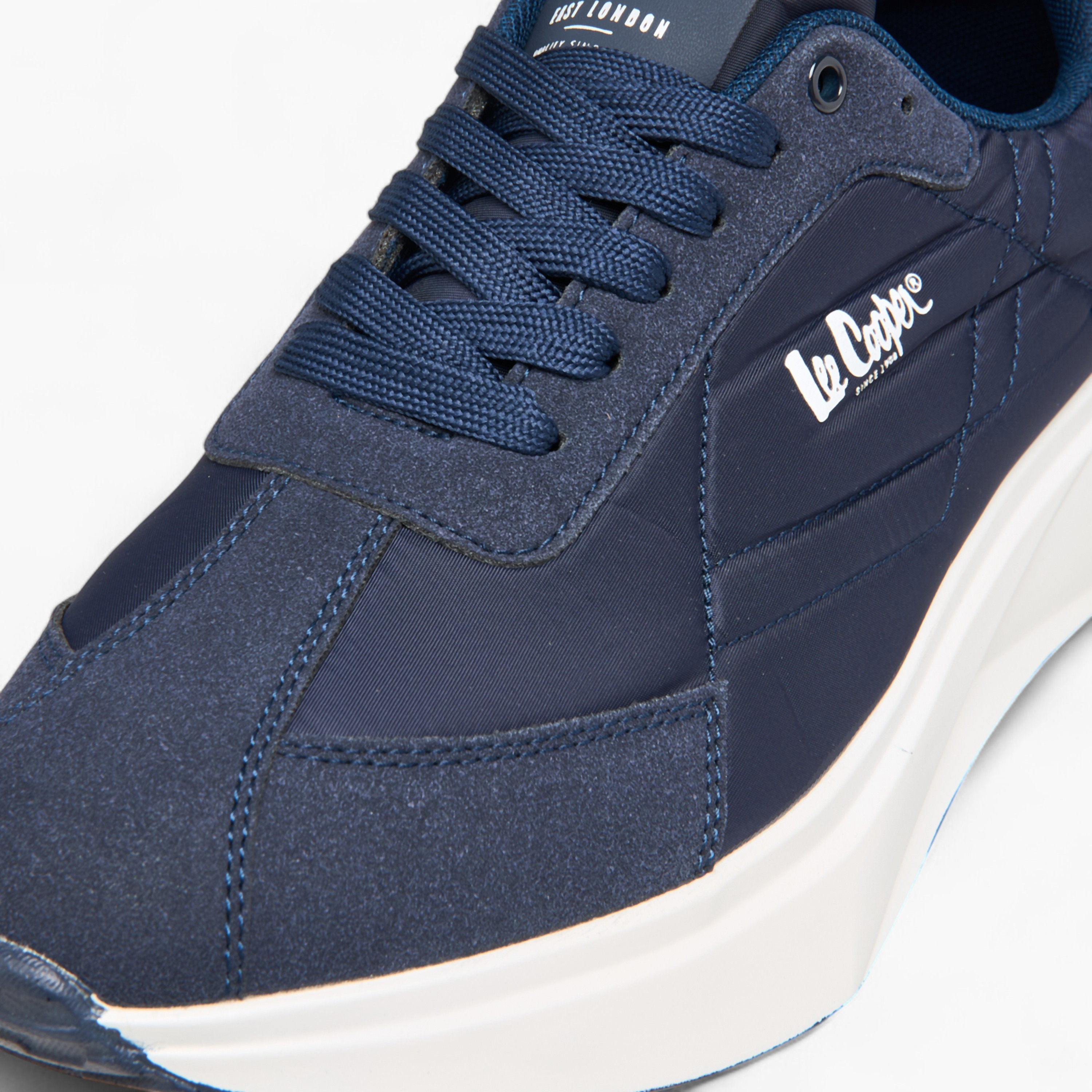 Lee Cooper Men's Panelled Lace-Up Sneakers-men-shoes-sneakers-image-4