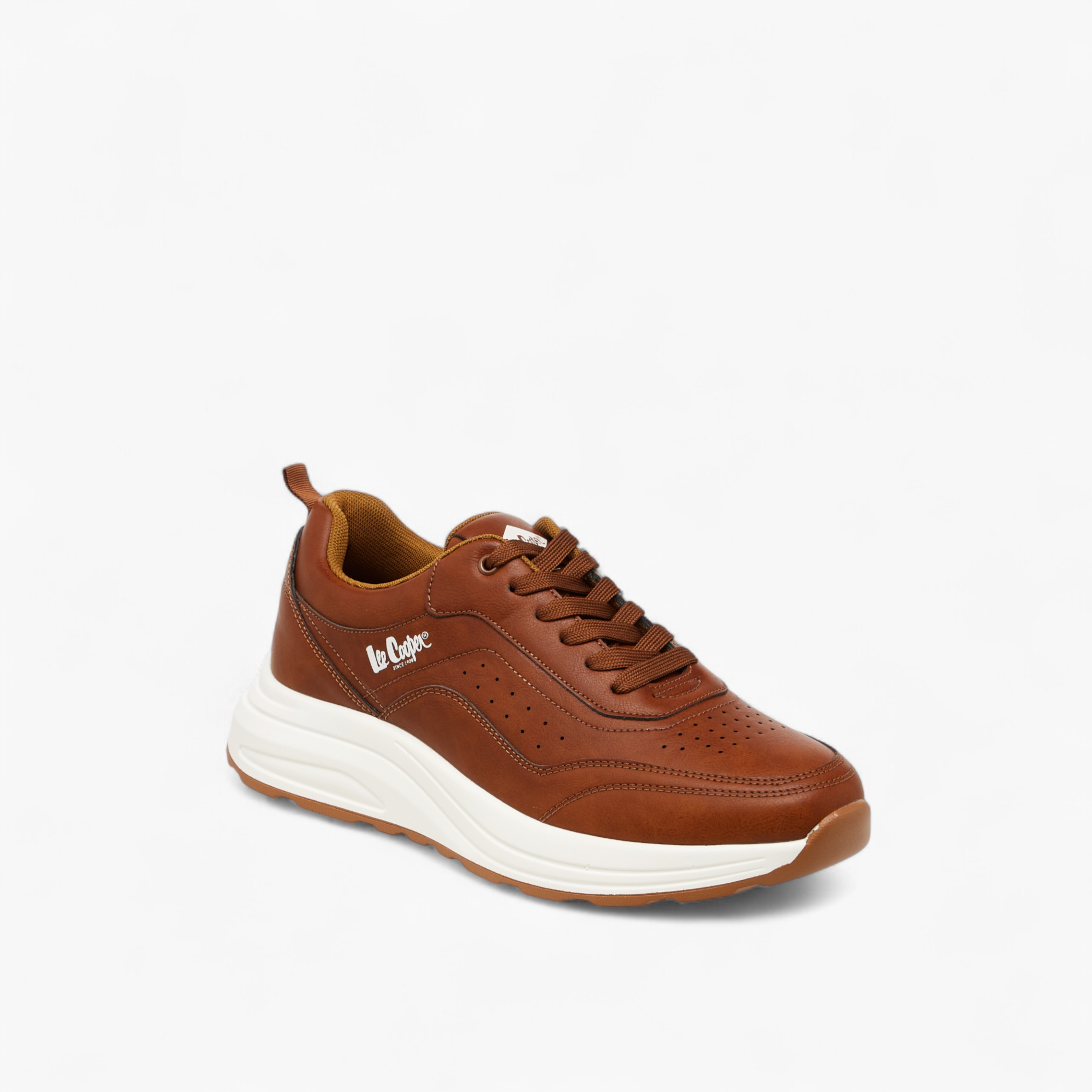 حذاء سنيكرز مثقب بألواح ورباط للرجال من لي كوبر-men-shoes-sneakers-image-2