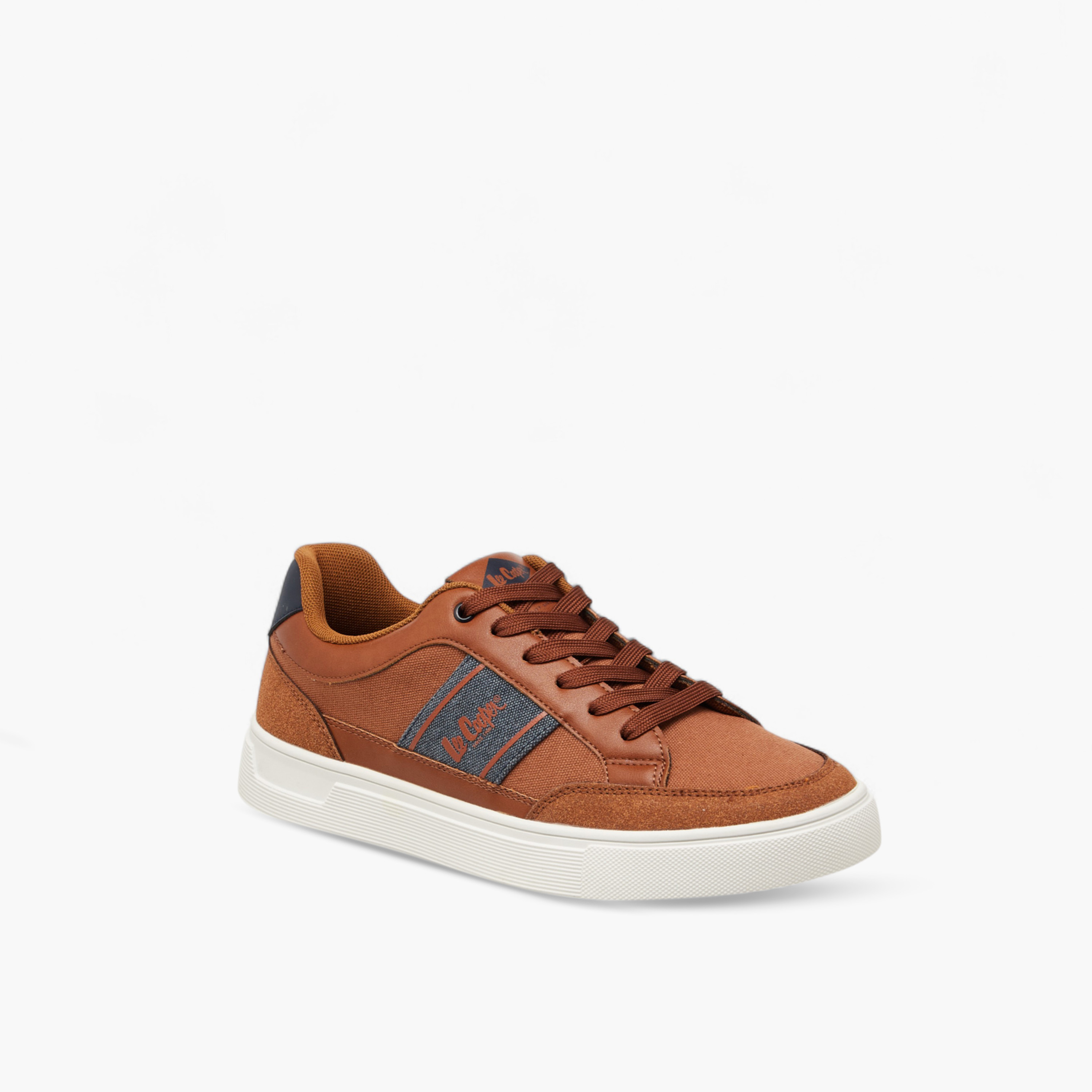 Lee Cooper Men's Panelled Lace-Up Ortholite Sneakers-men-shoes-sneakers-image-2