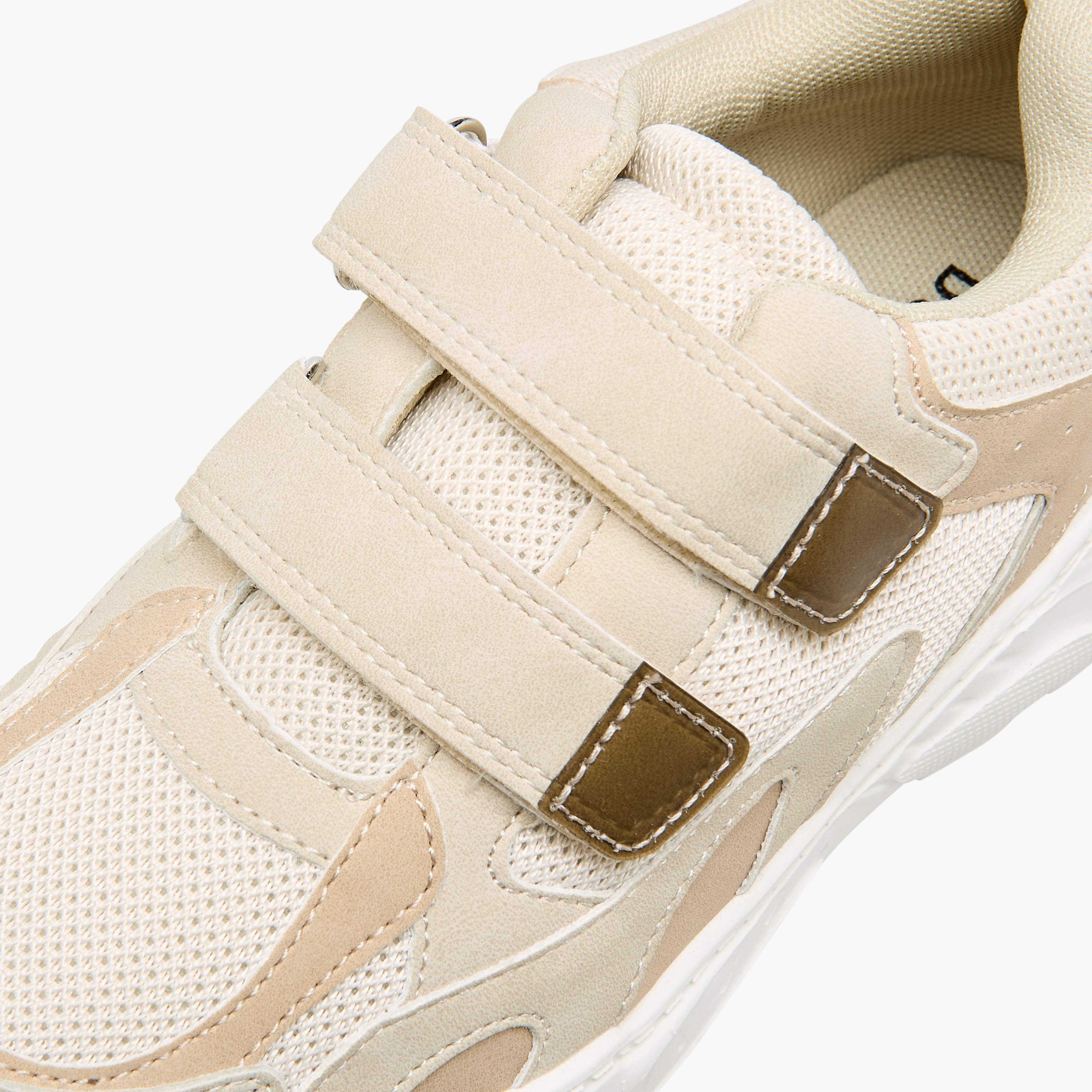 Mister Duchini Panelled Sneakers with Hook and Loop Closure-boys-shoes-sneakers-image-4