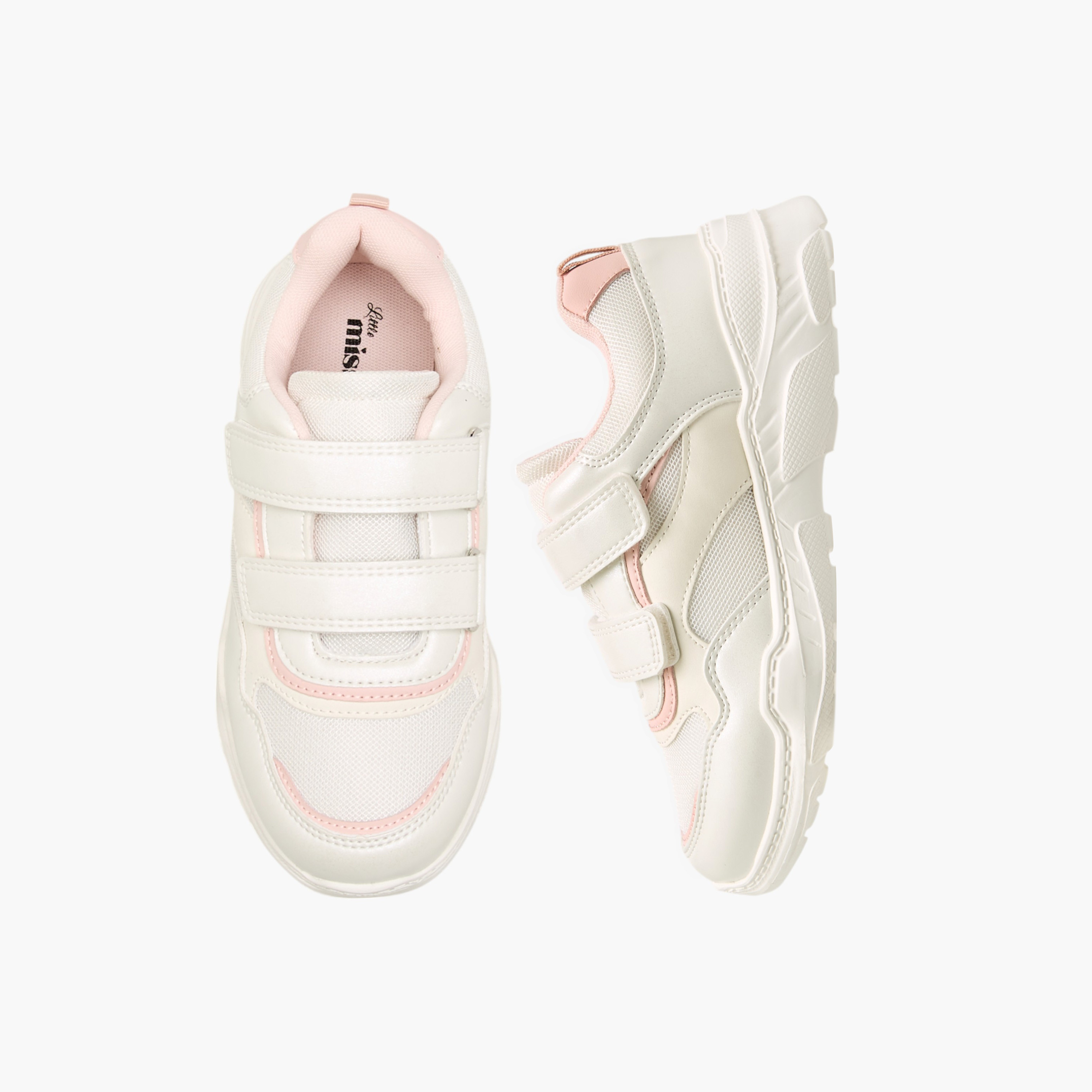 حذاء سنيكرز بشريط إغلاق لاصق من ليتل ميسي-girls-shoes-sneakers-image-1