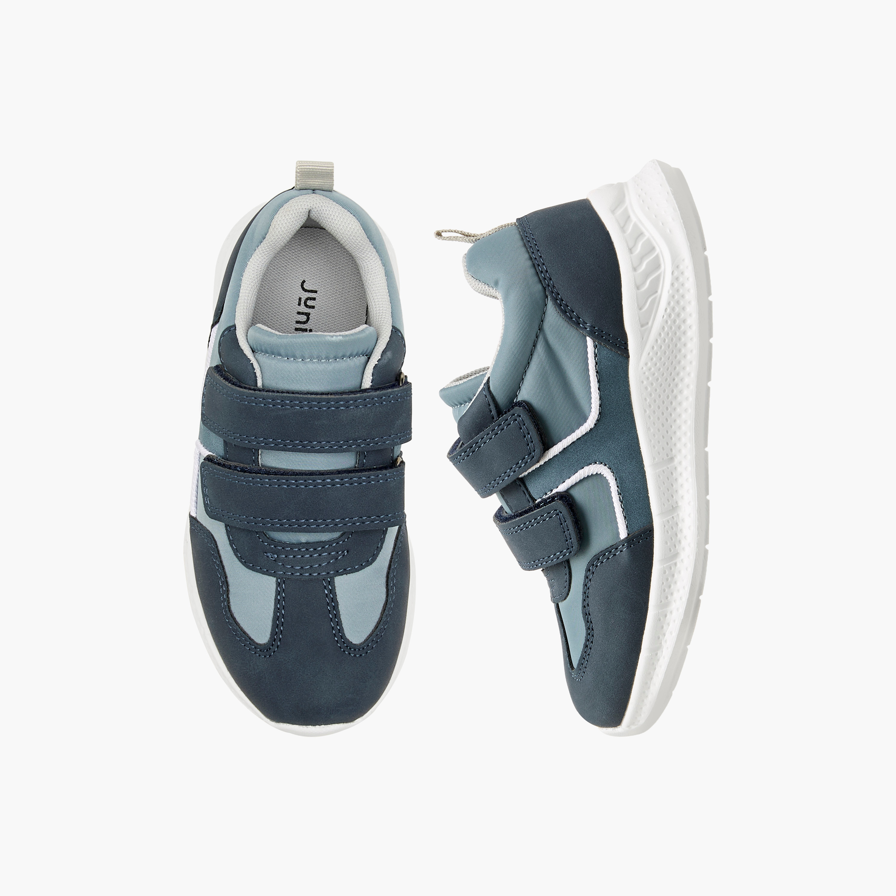 حذاء سنيكرز متعدد التصاميم بشريط إغلاق لاصق من جونيورز-boys-shoes-sneakers-image-1