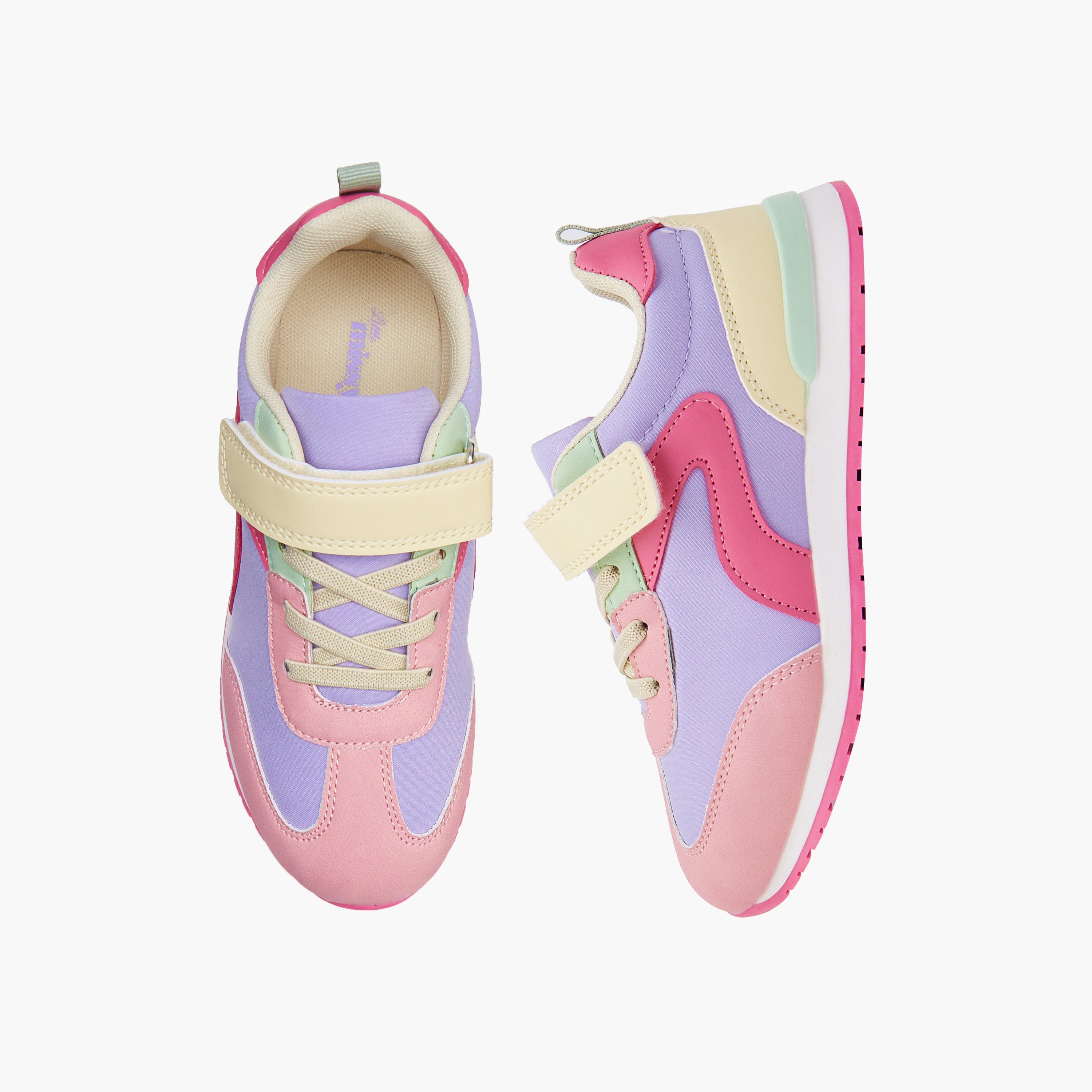 Little Missy Girls Hook and Loop Sneakers-girls-shoes-sneakers-image-1