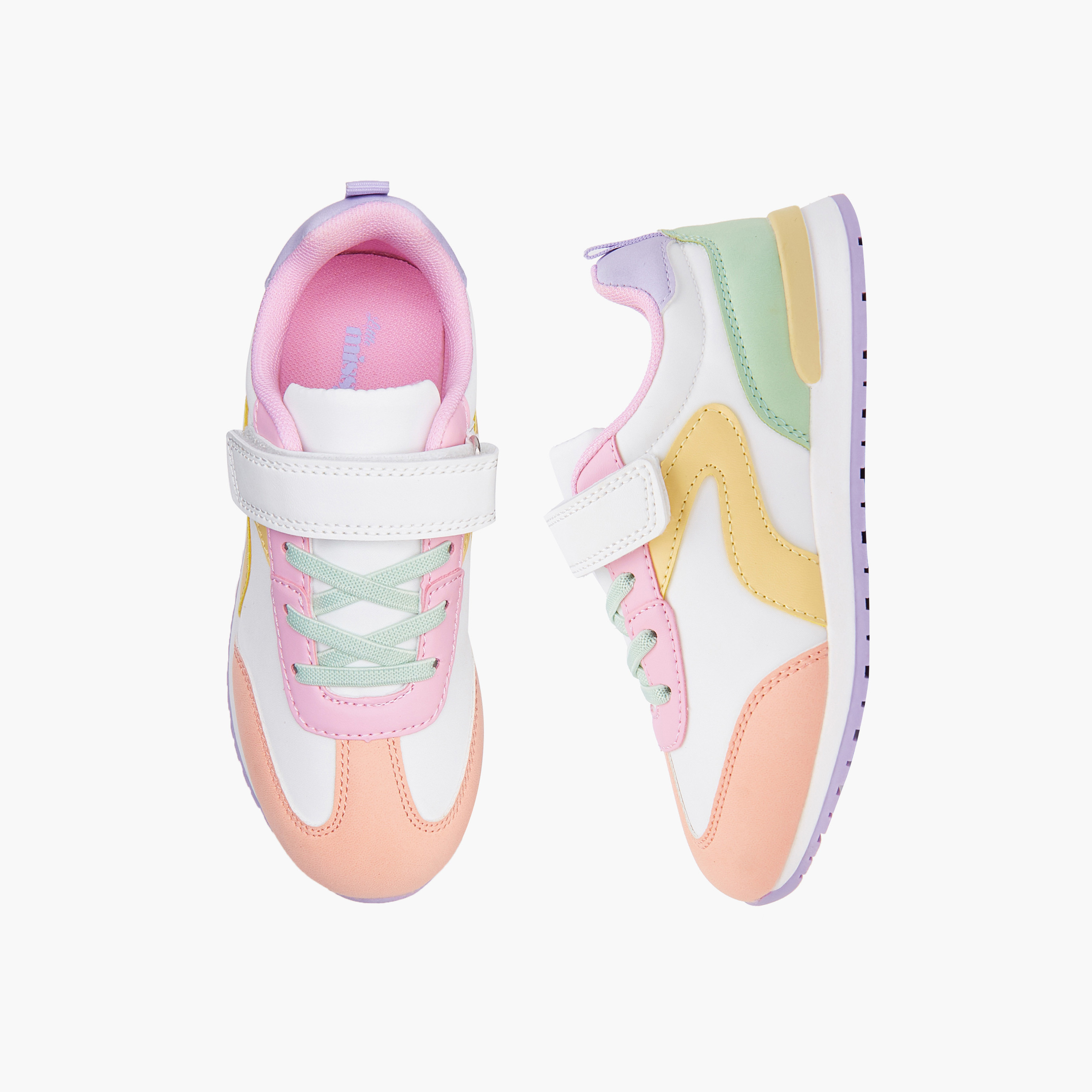 Little Missy Girls Hook and Loop Sneakers-girls-shoes-sneakers-image-1