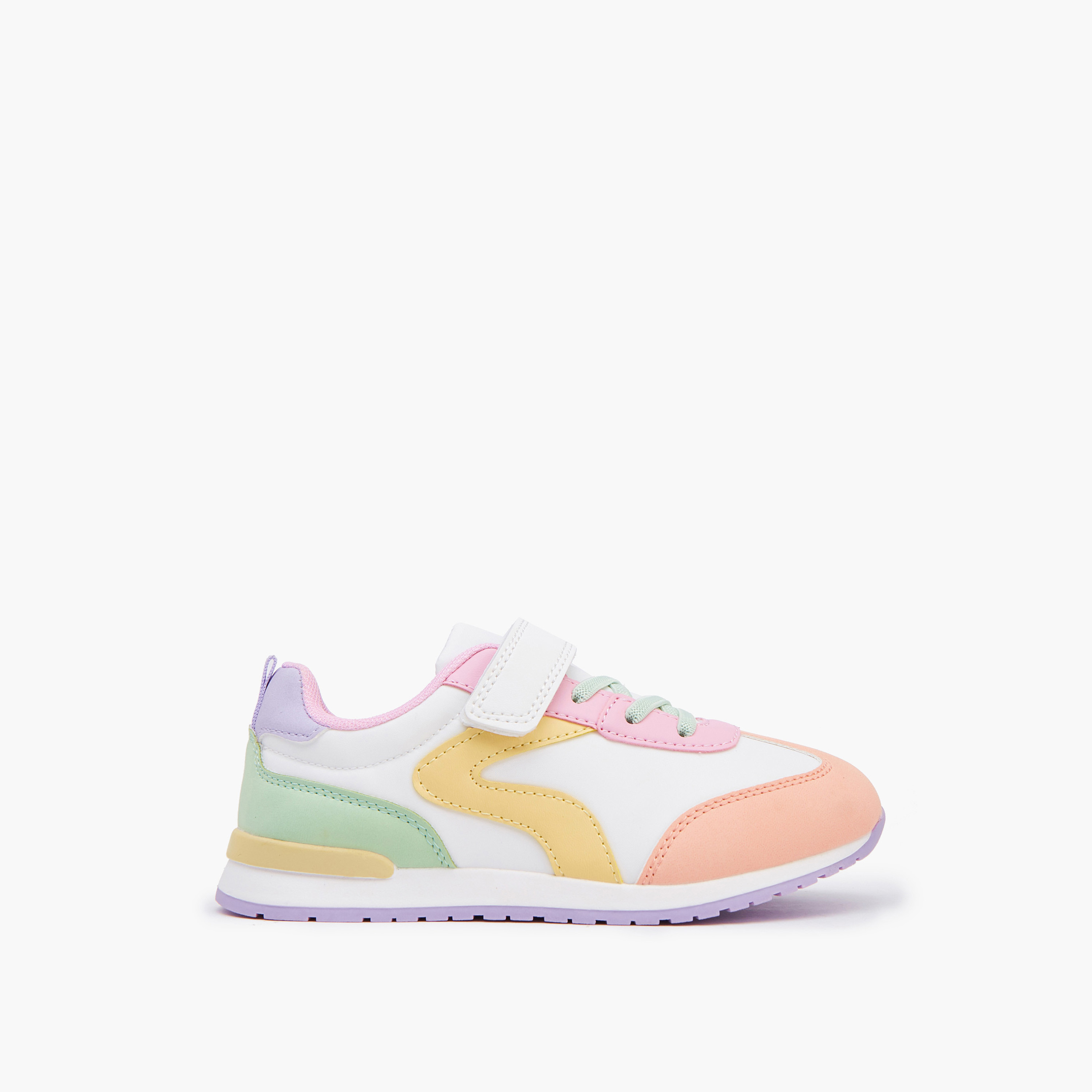 Little Missy Girls Hook and Loop Sneakers-girls-shoes-sneakers-image-2