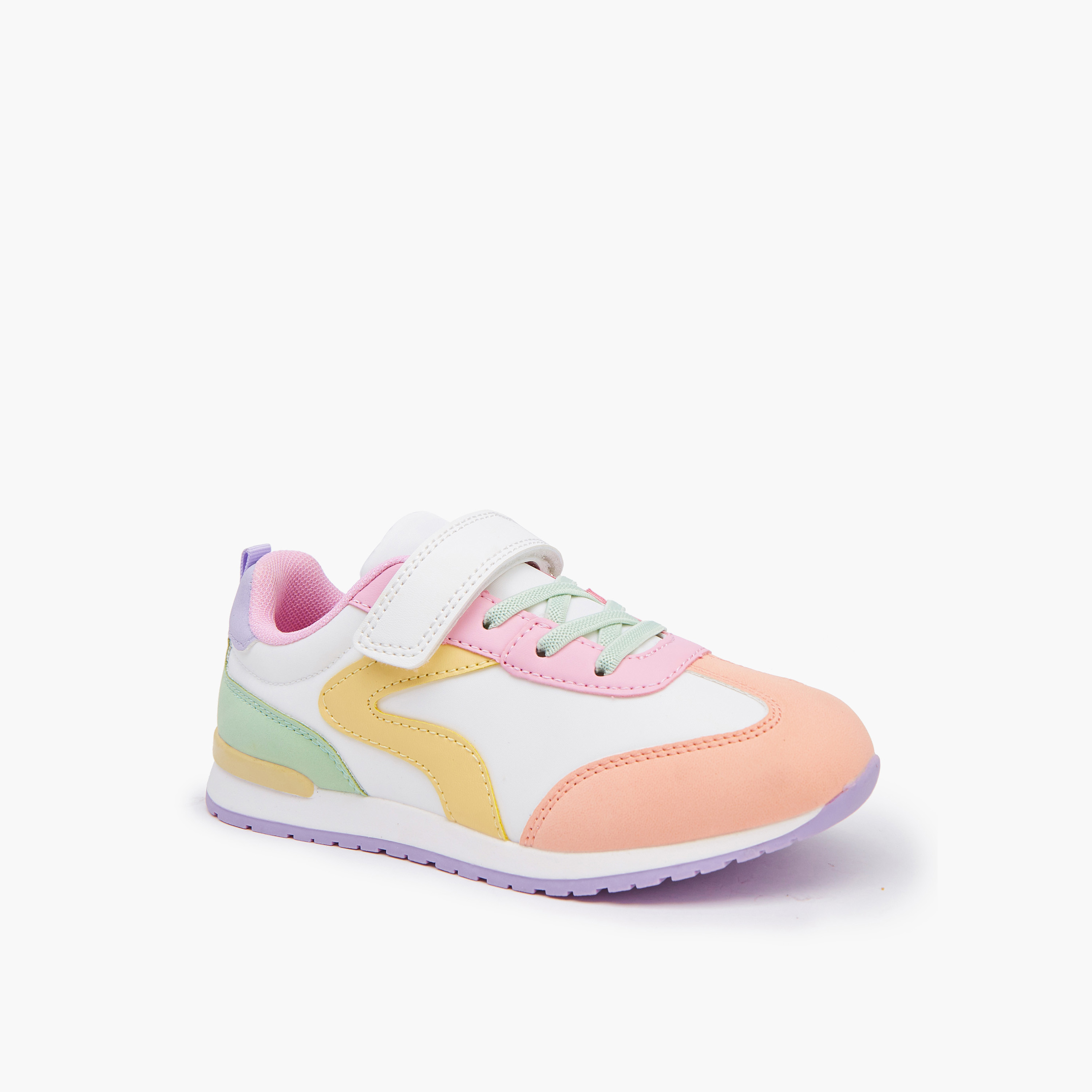 Little Missy Girls Hook and Loop Sneakers-girls-shoes-sneakers-image-3