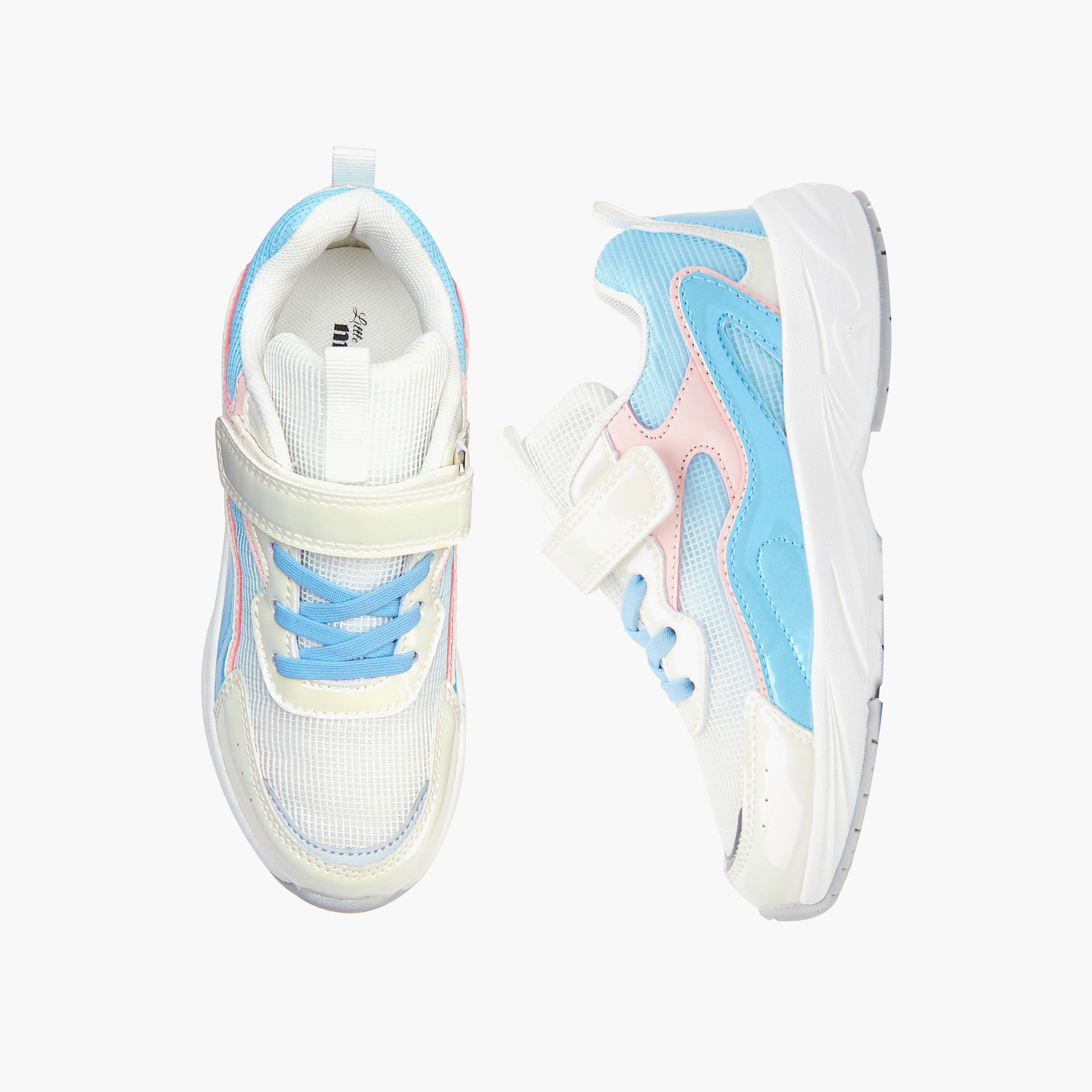 Little Missy Girls' Hook and Loop Sneakers-girls-shoes-sneakers-image-1