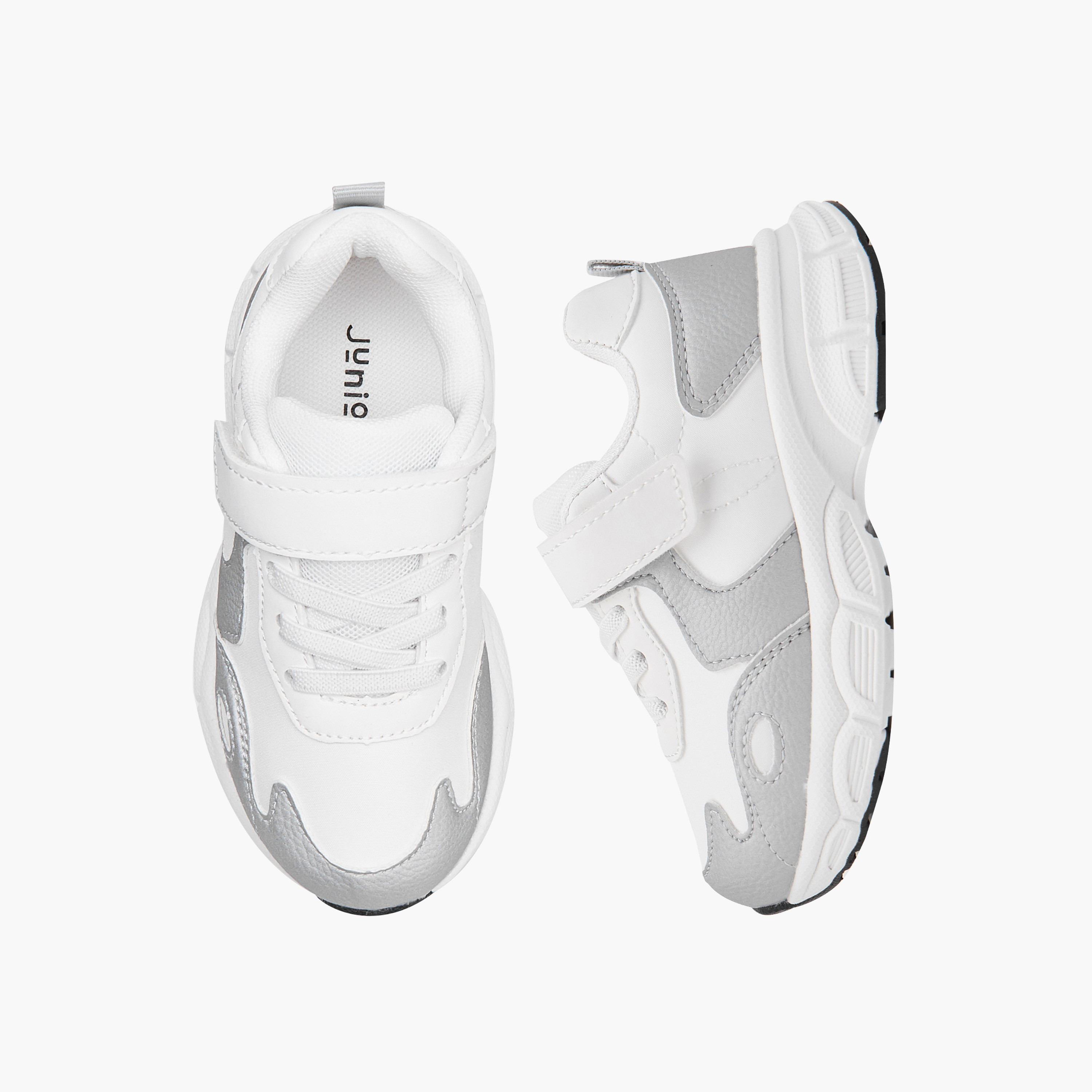 Juniors Girls' Hook and Loop Closure Sneakers-girls-shoes-sneakers-image-1